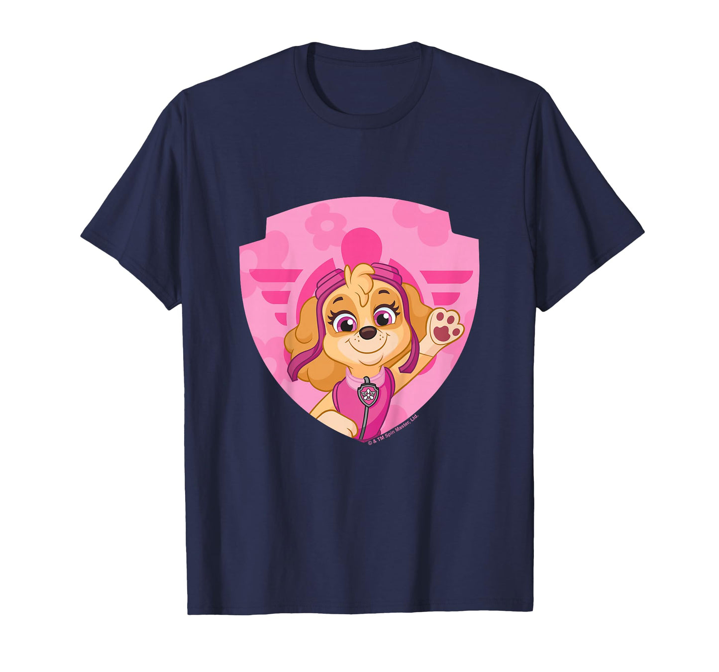 PAW Patrol Skye Big Chest Shield Emblem T-Shirt