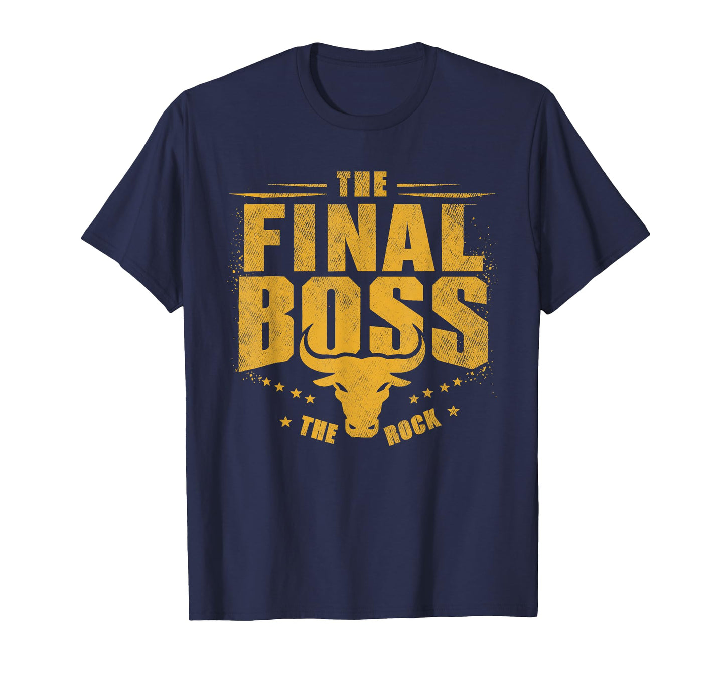 The Final Boss Vintage Rock Music Final Boss Gamer Bull Head T-Shirt