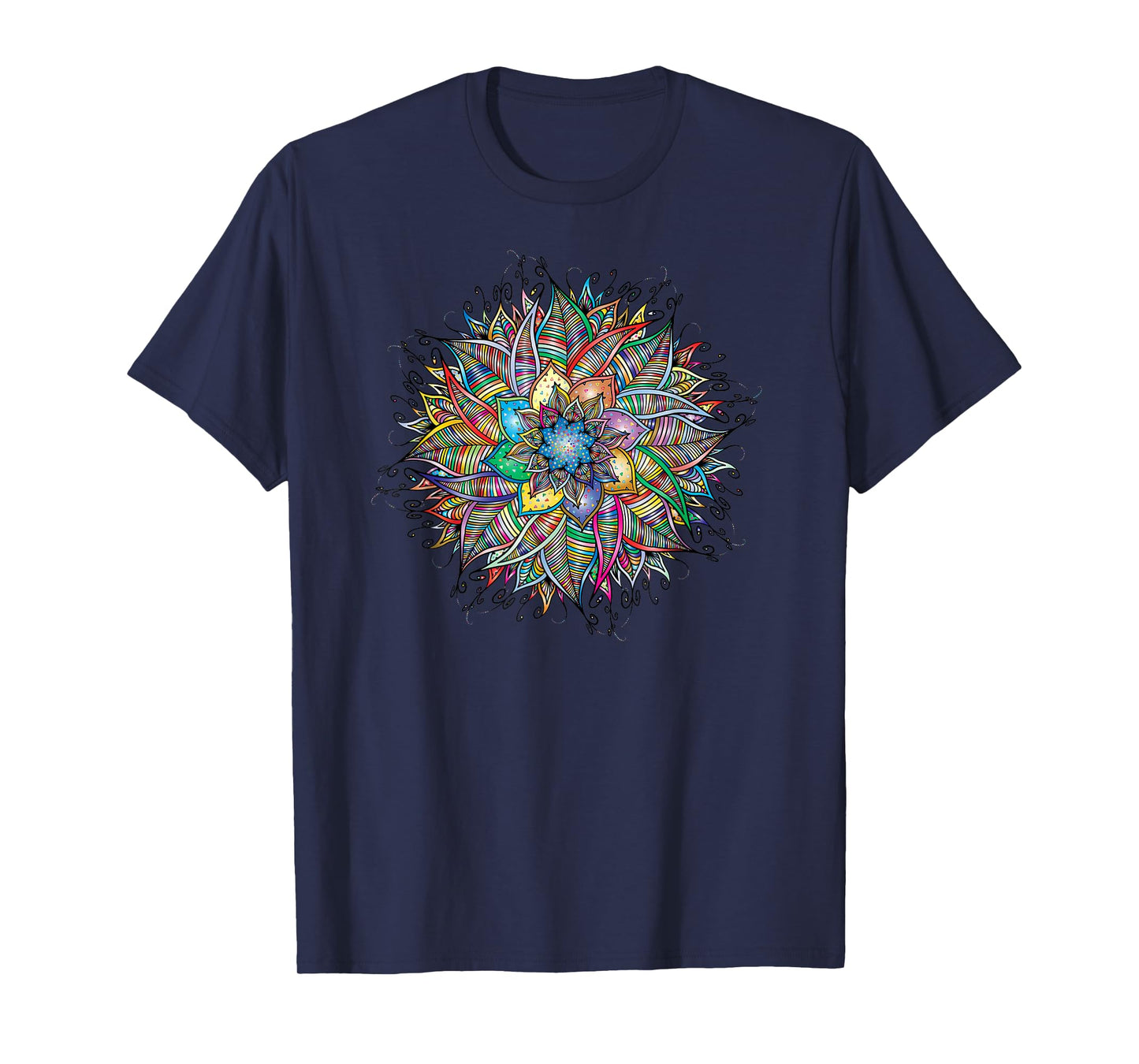 Nirvana Mandala Geometry Sacred Fractal Art Yoga Mantra T-Shirt