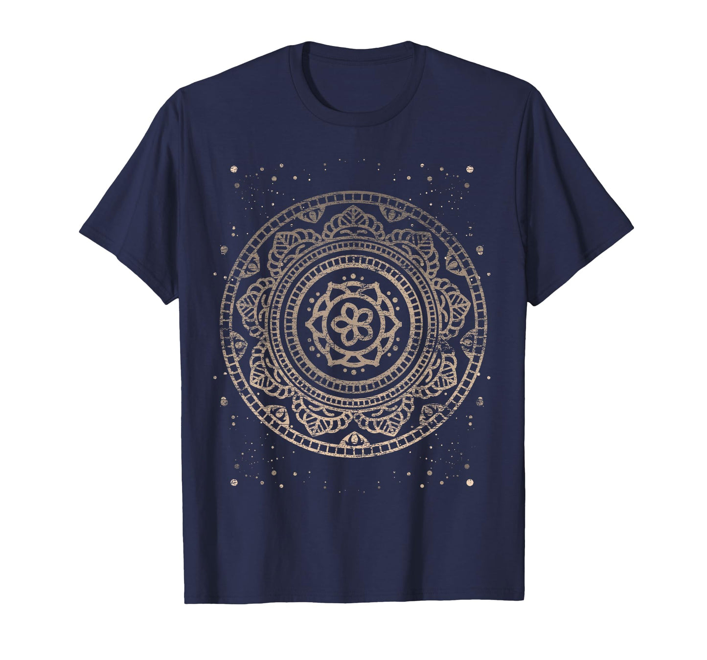 Sacred Fractal Geometry Vintage Mandala T-Shirt