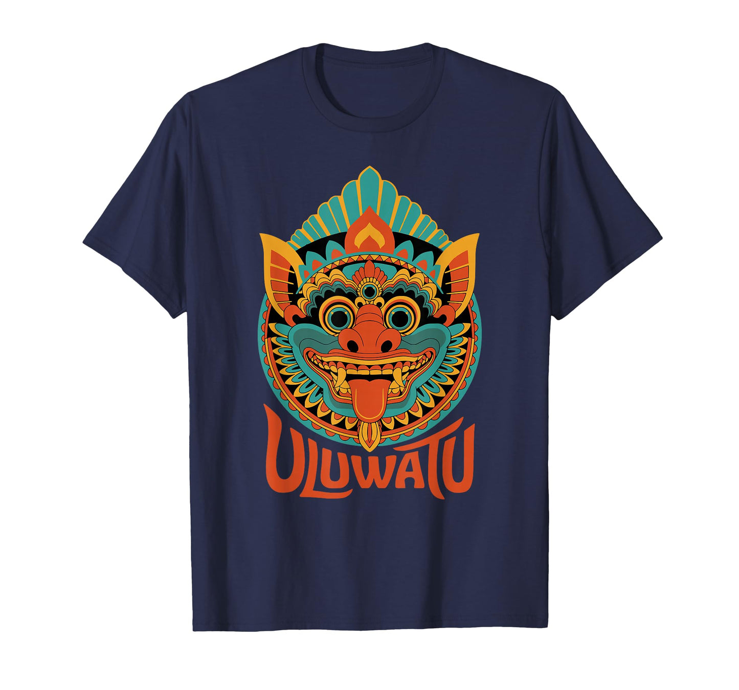Uluwatu Bali Balinese Hindu Barong Mask Animism T-Shirt