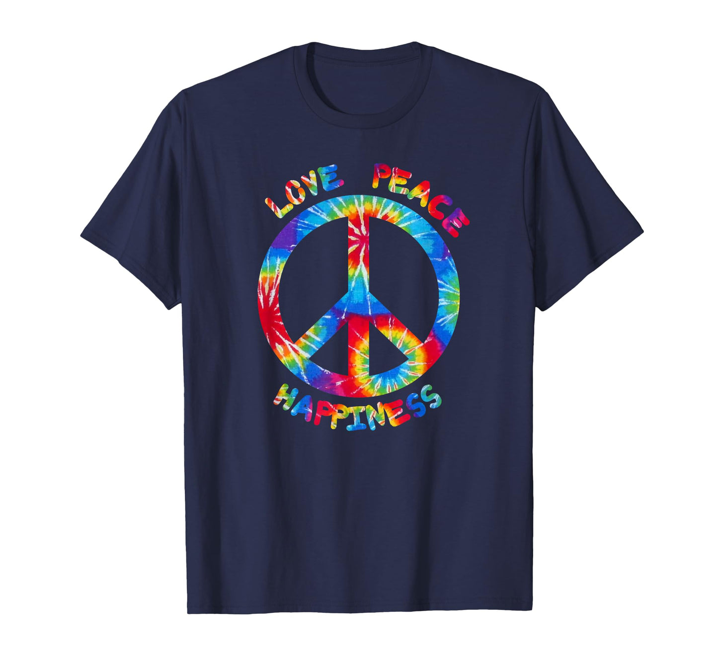 Hippie Peace Love Happiness I Peace Sign Hippies T-Shirt