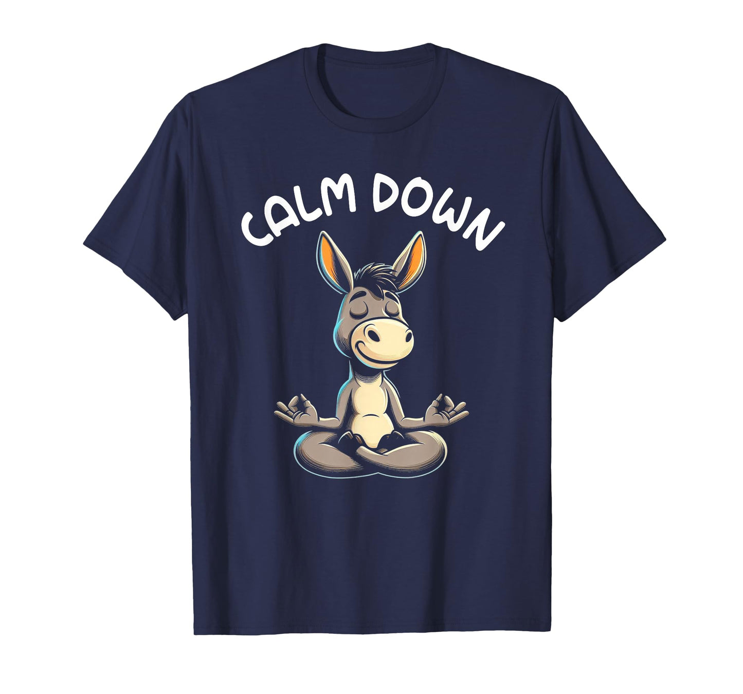 Donkey Calm Down Yoga Meditation T-Shirt