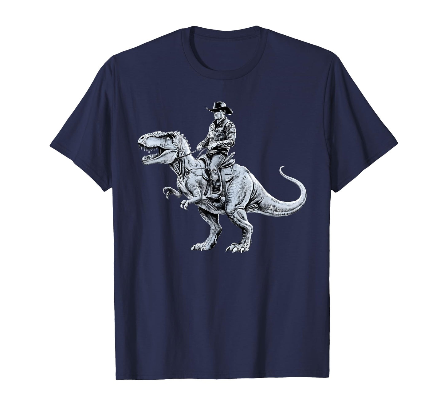 Dinosaur Funny Cowboy Cowgirl Western Country Graphic art T-Shirt