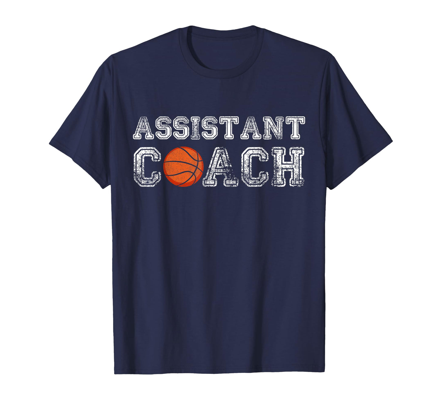 Assistant Basketball Coach Appreciation Coaching Distressed T-Shirt