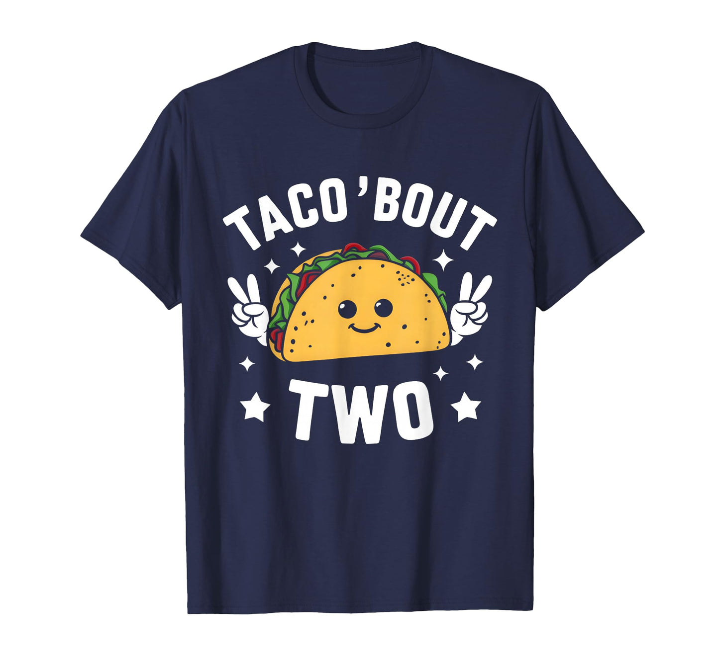 Taco Bout Two Mexican 2 year old Boy Girls Second Birthday T-Shirt