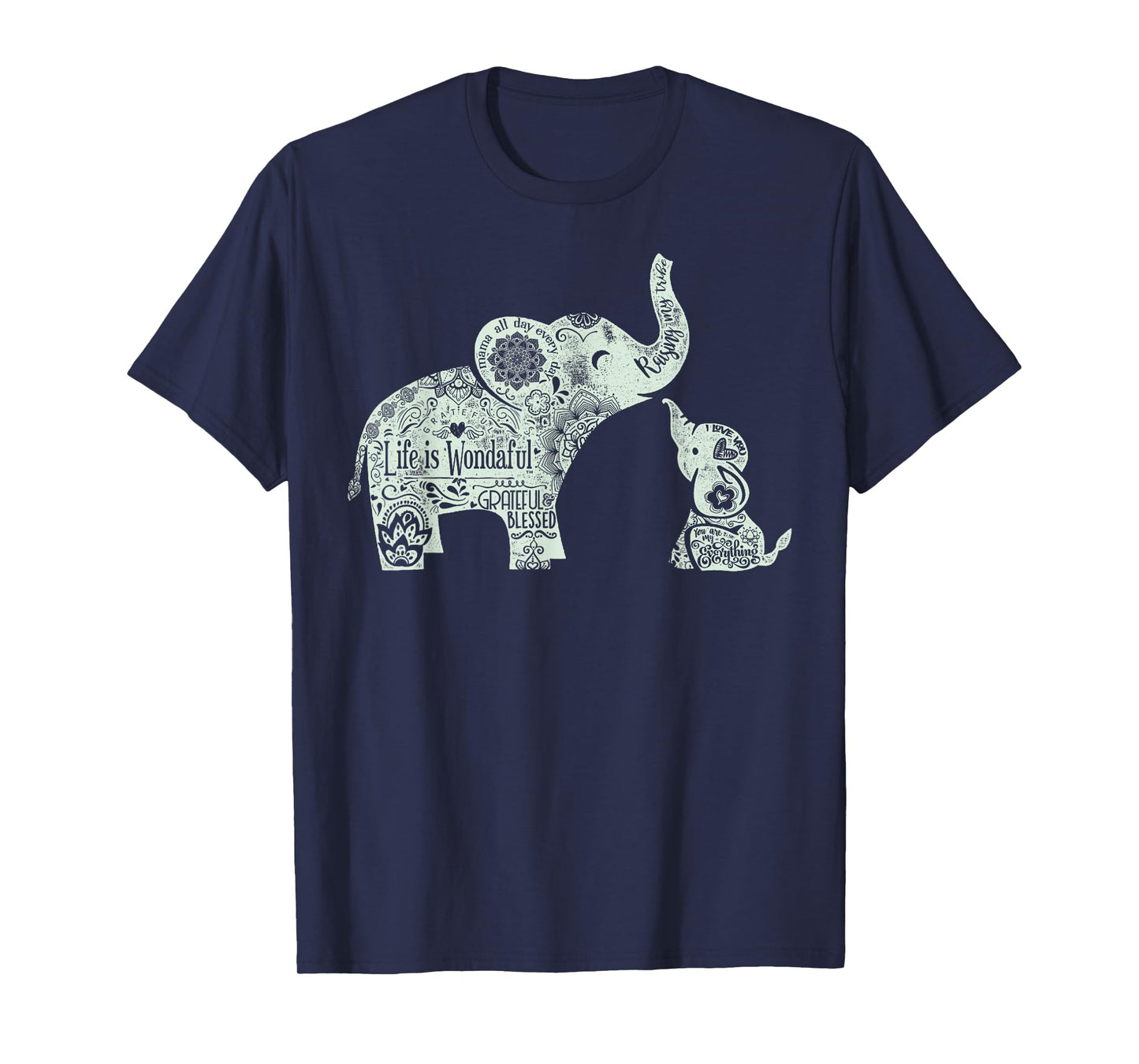 Mama and Baby Elephants Shirt T-Shirt