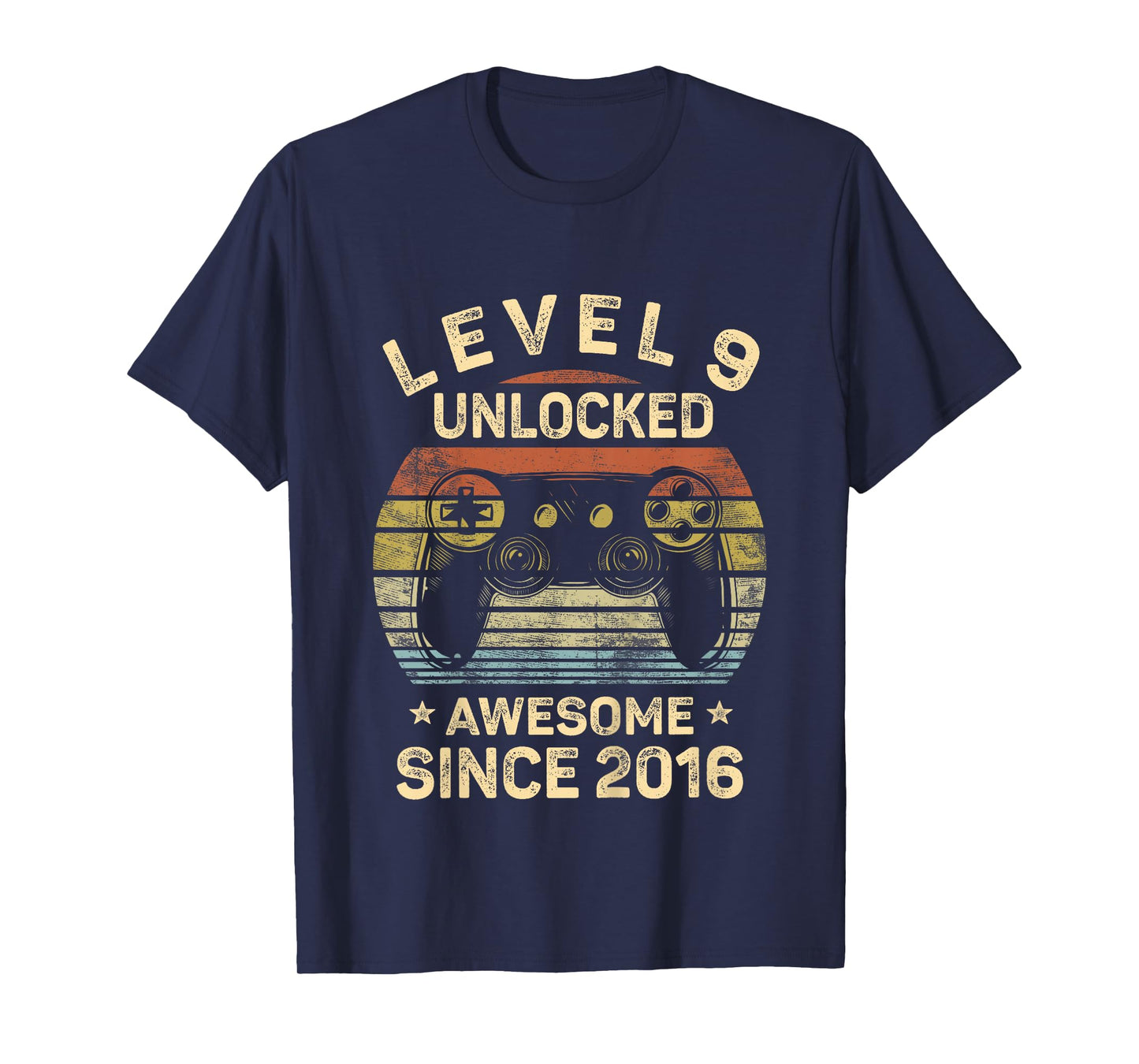 Kids Level 9 Unlocked 9th Birthday 9 Year Old Gifts Gamer Bday T-Shirt