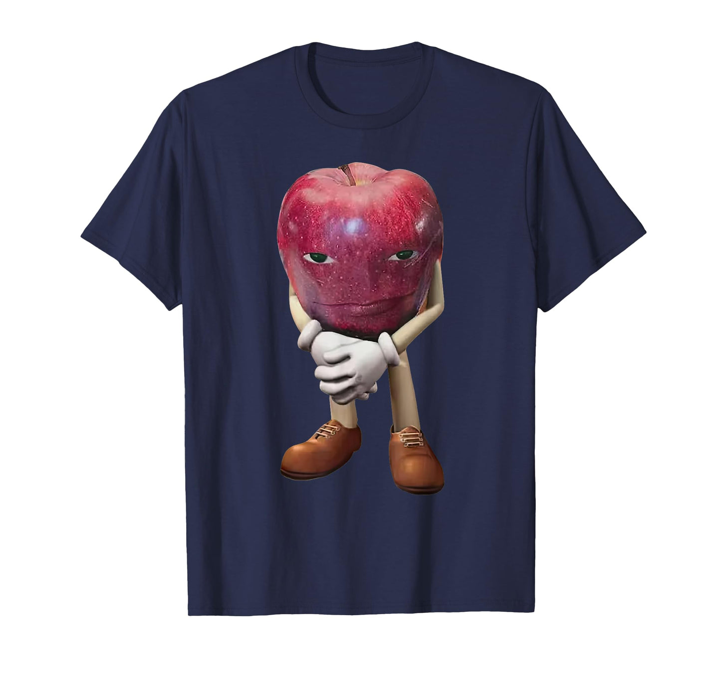 Me Asf Apple Funny Apple With Face Meme Wapple T-Shirt