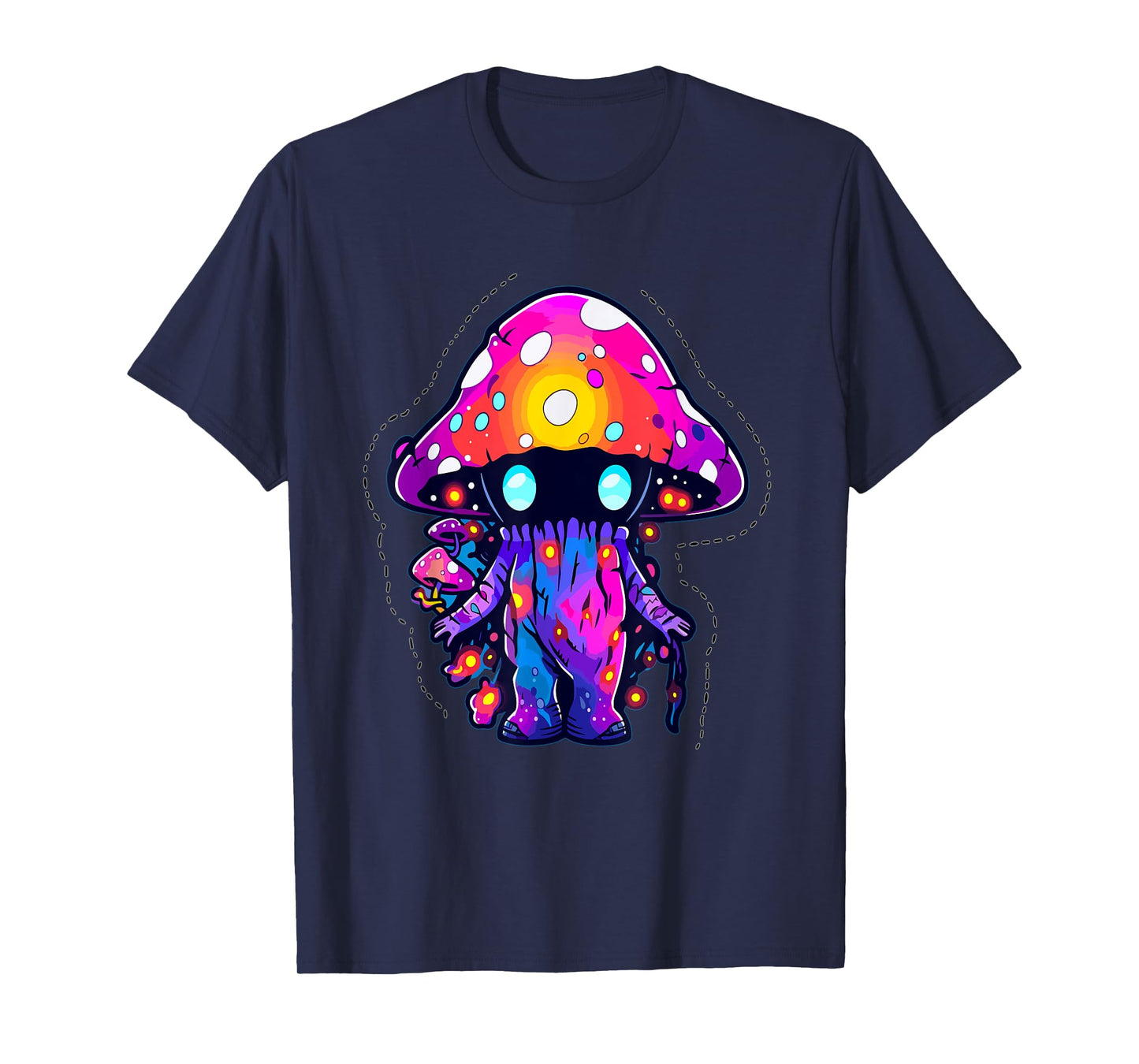 EDM Festival Trippy Art Mushroom Psychedelic Rave T-Shirt
