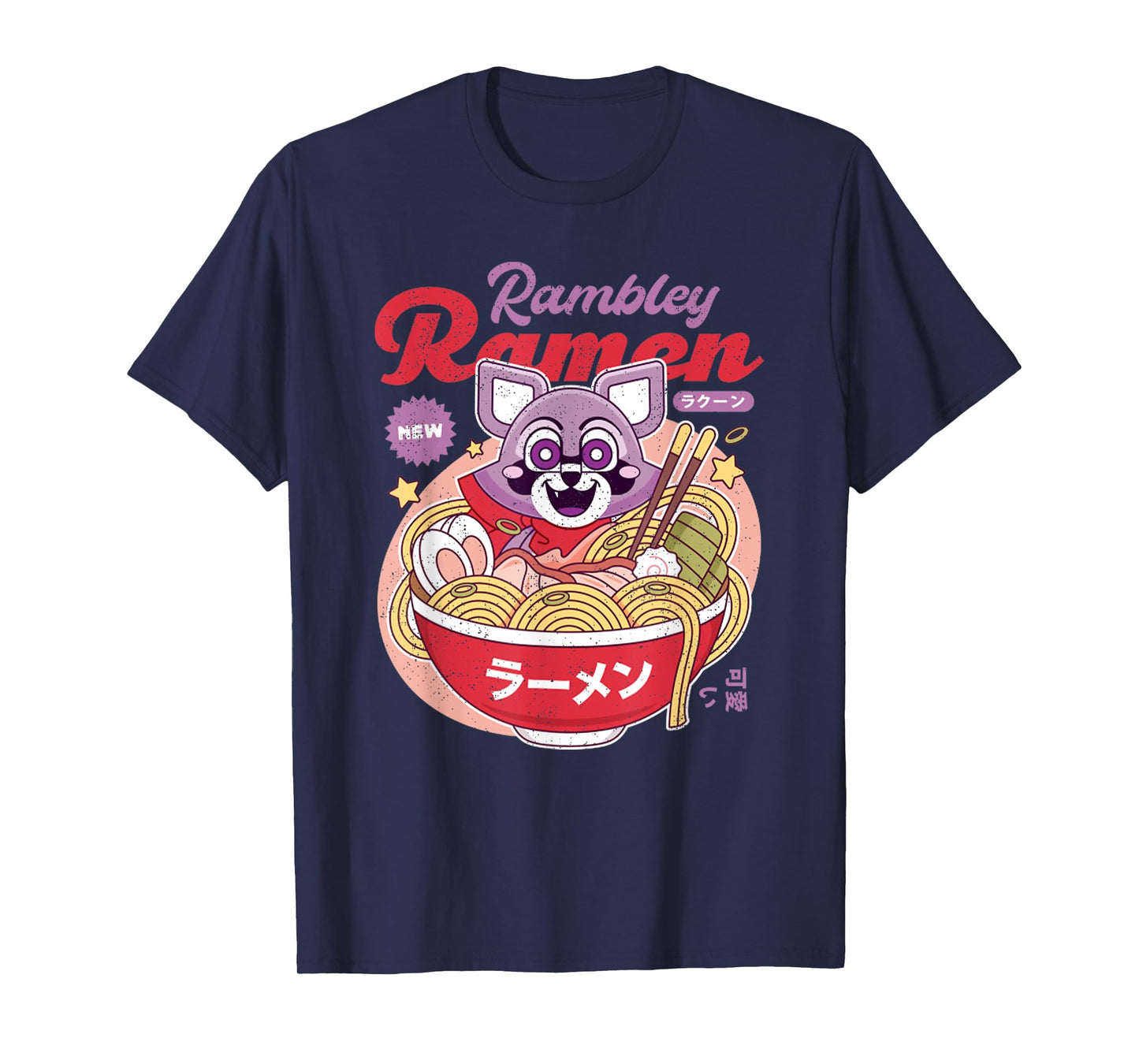 Vintage Rambley The Japanese Raccoon Ramen T-Shirt