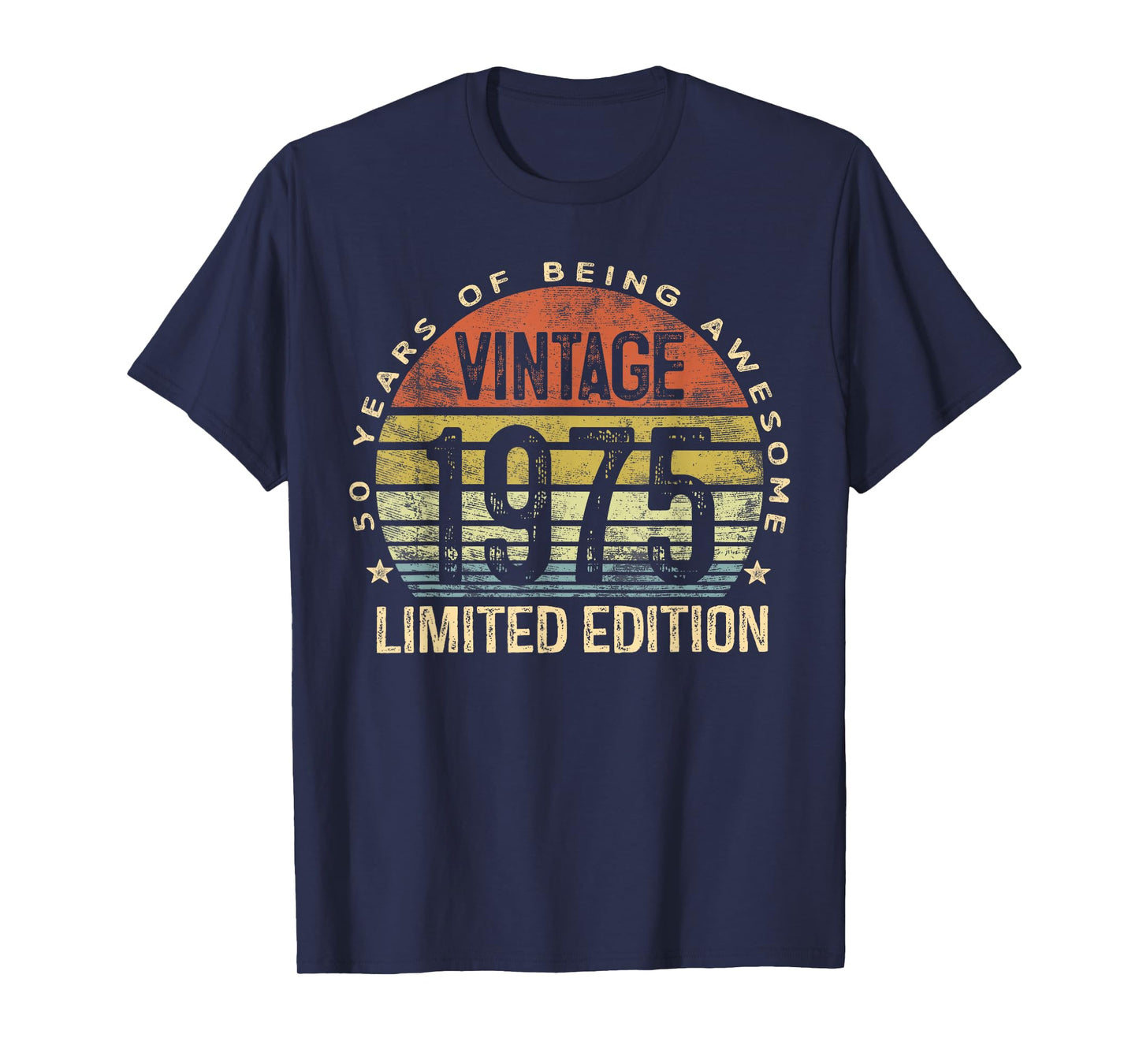 Vintage 1975 Limited Edition 50-Year-Old Gifts 50th Birthday T-Shirt