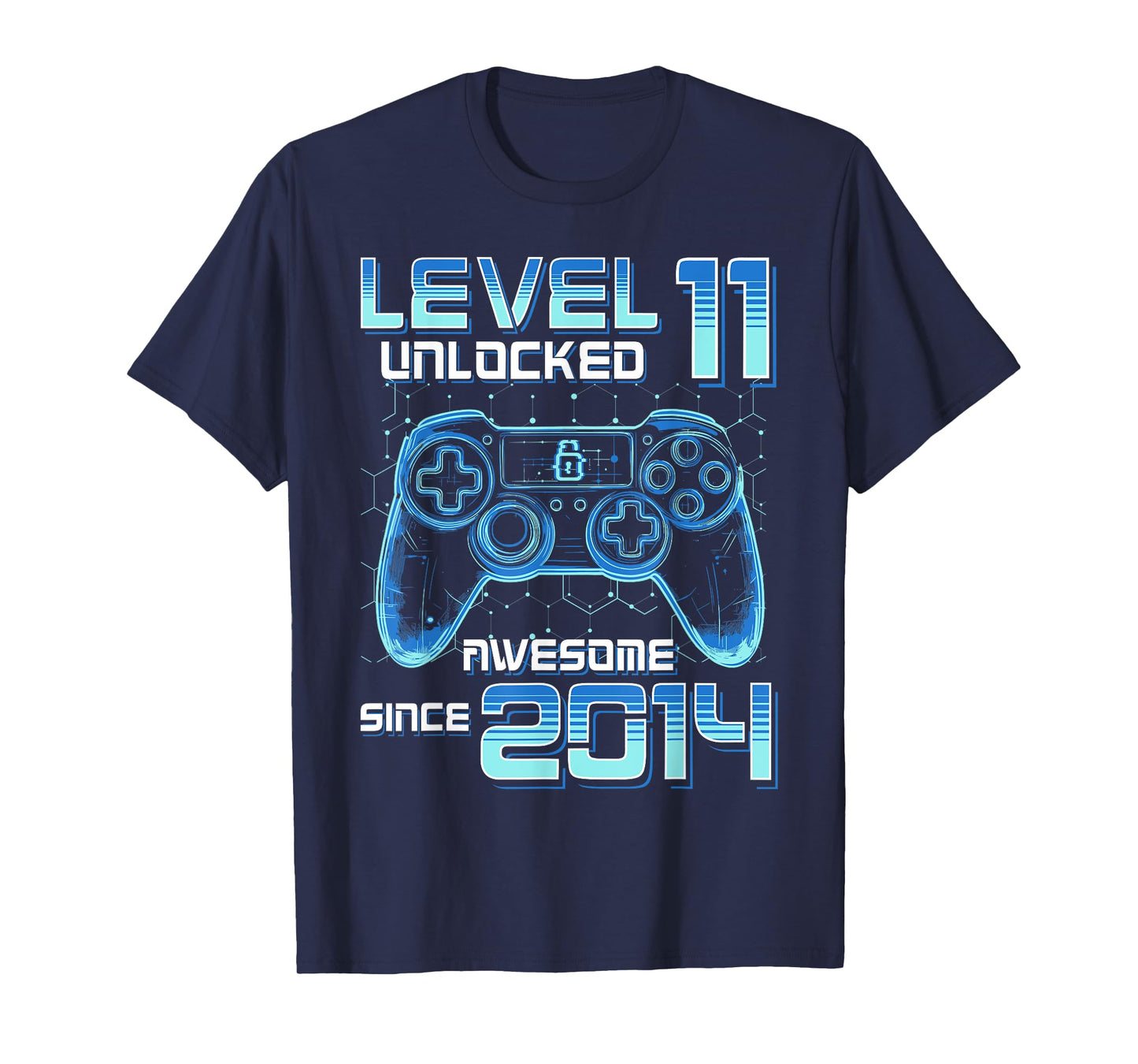 Level 11 Unlocked Video Game Party 11th Birthday Gamer Boys T-Shirt