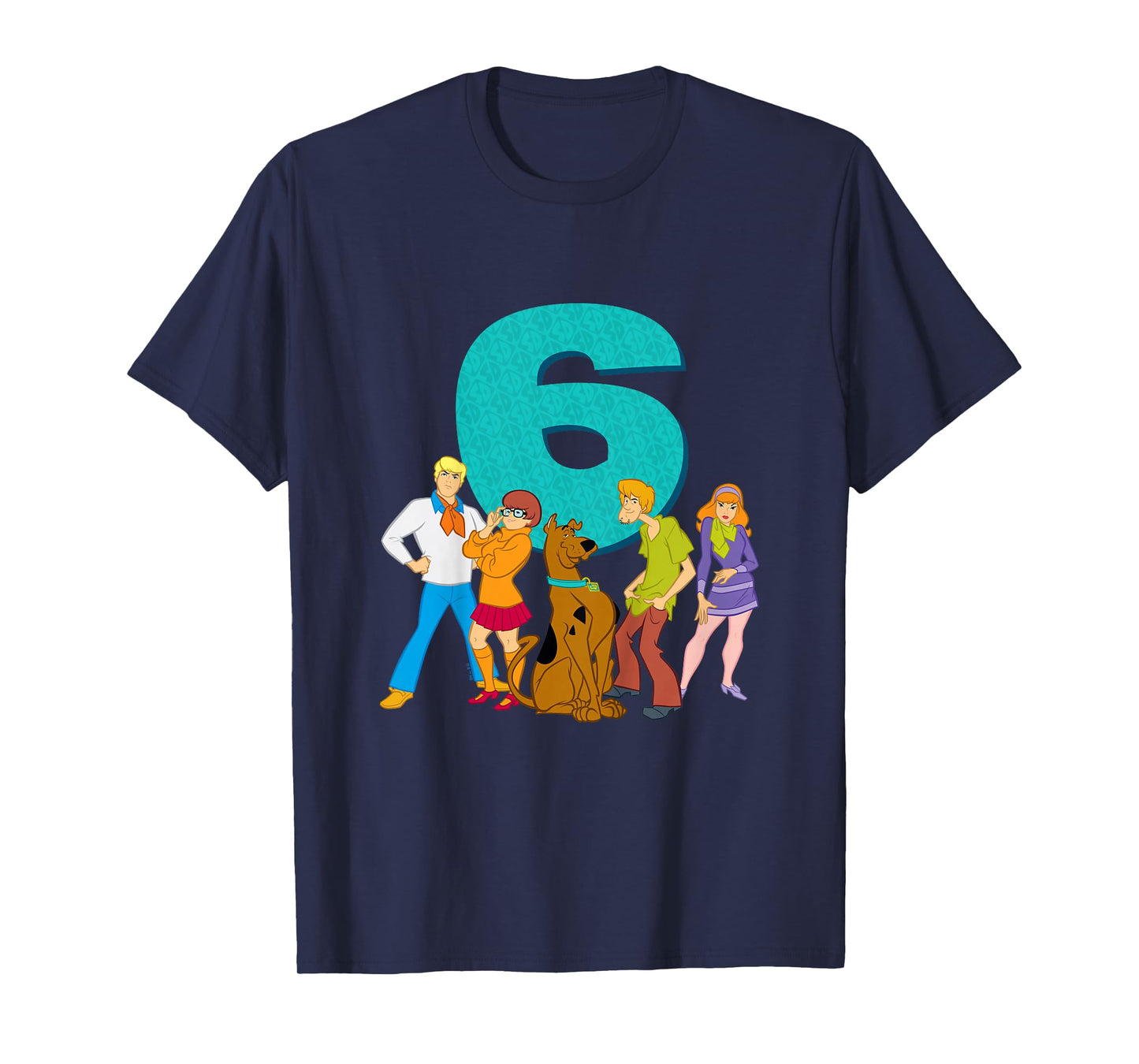 Kids Scooby-Doo 6th Birthday This Meddling Kid is 6 T-Shirt