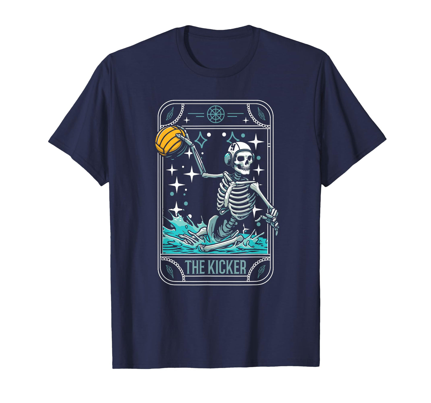 Water Polo - Player Waterpolo Sport Skeleton Tarot Card T-Shirt