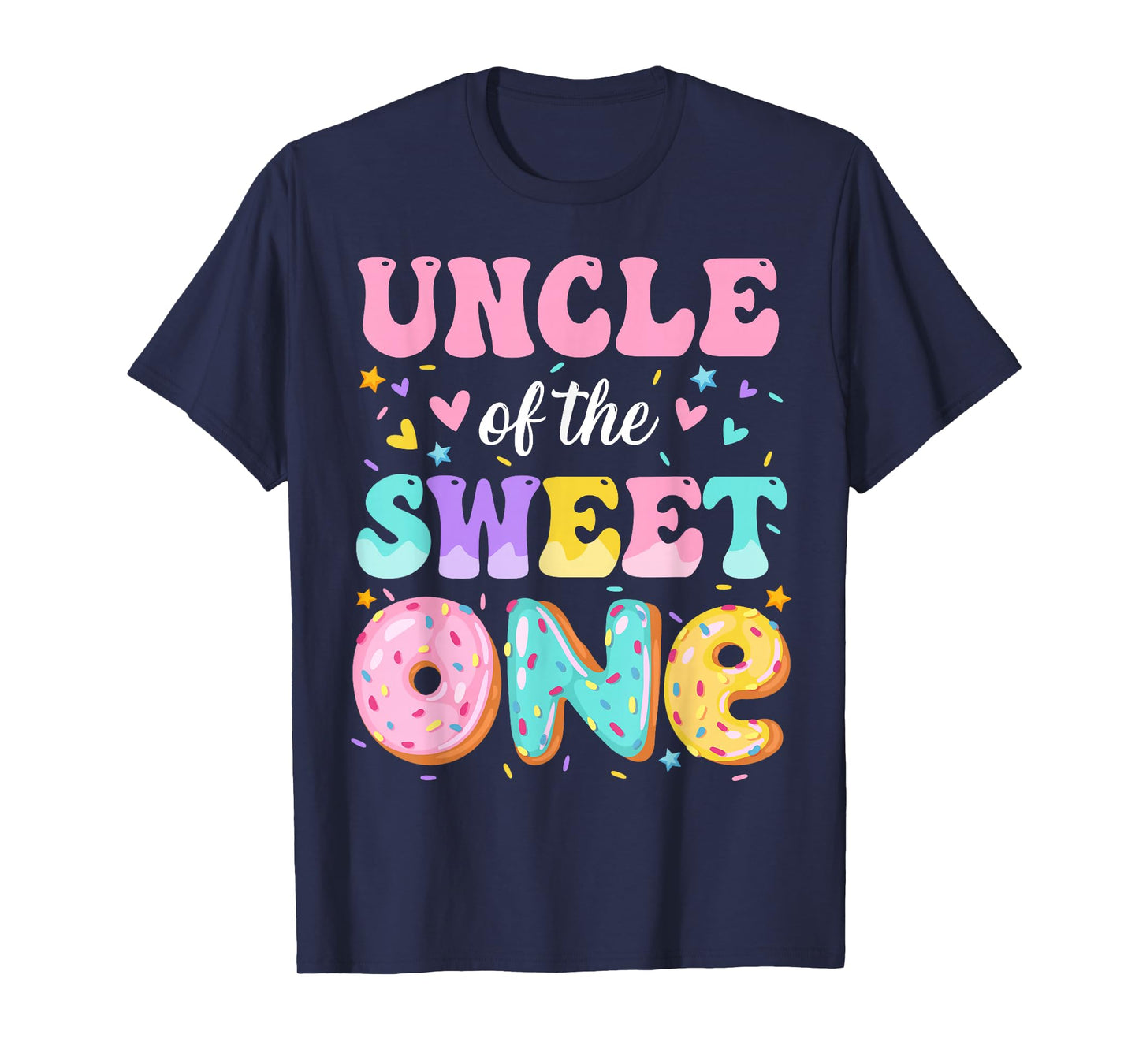Uncle Of The Sweet One 1st Birthday Donut Bday Party T-Shirt