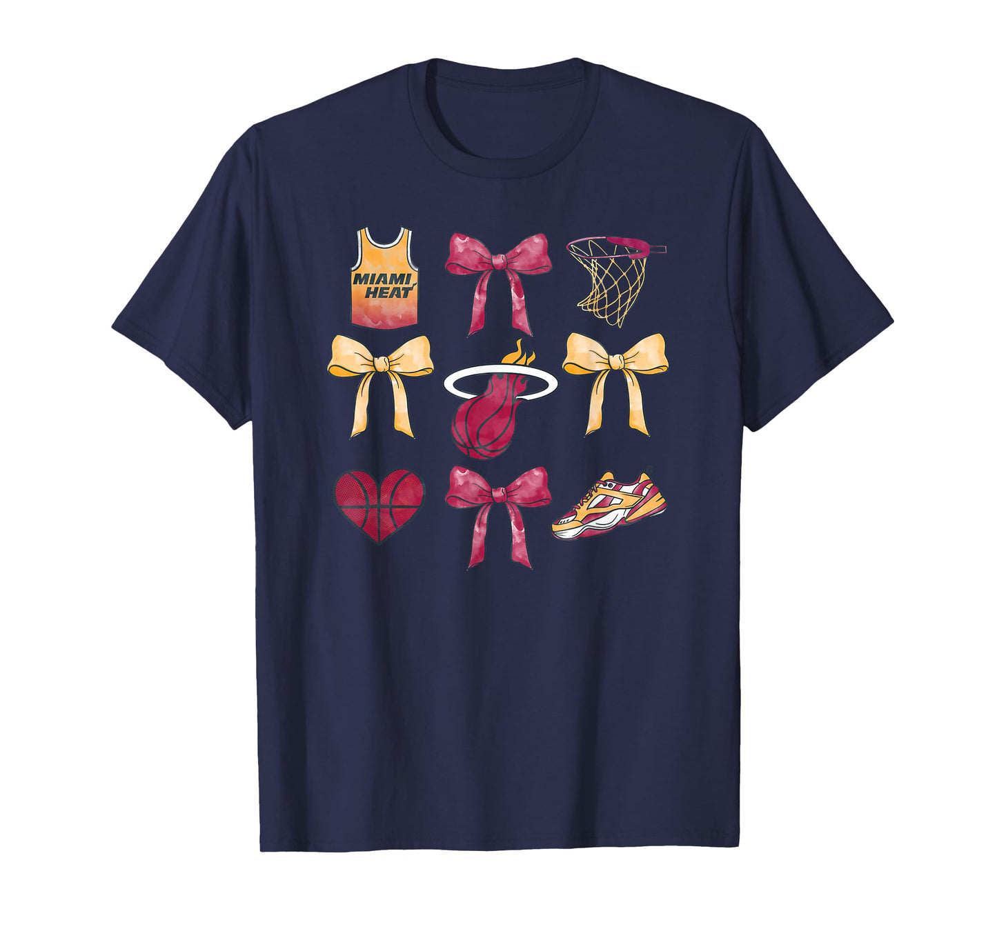 NBA Miami Heat Bow Grid T-Shirt