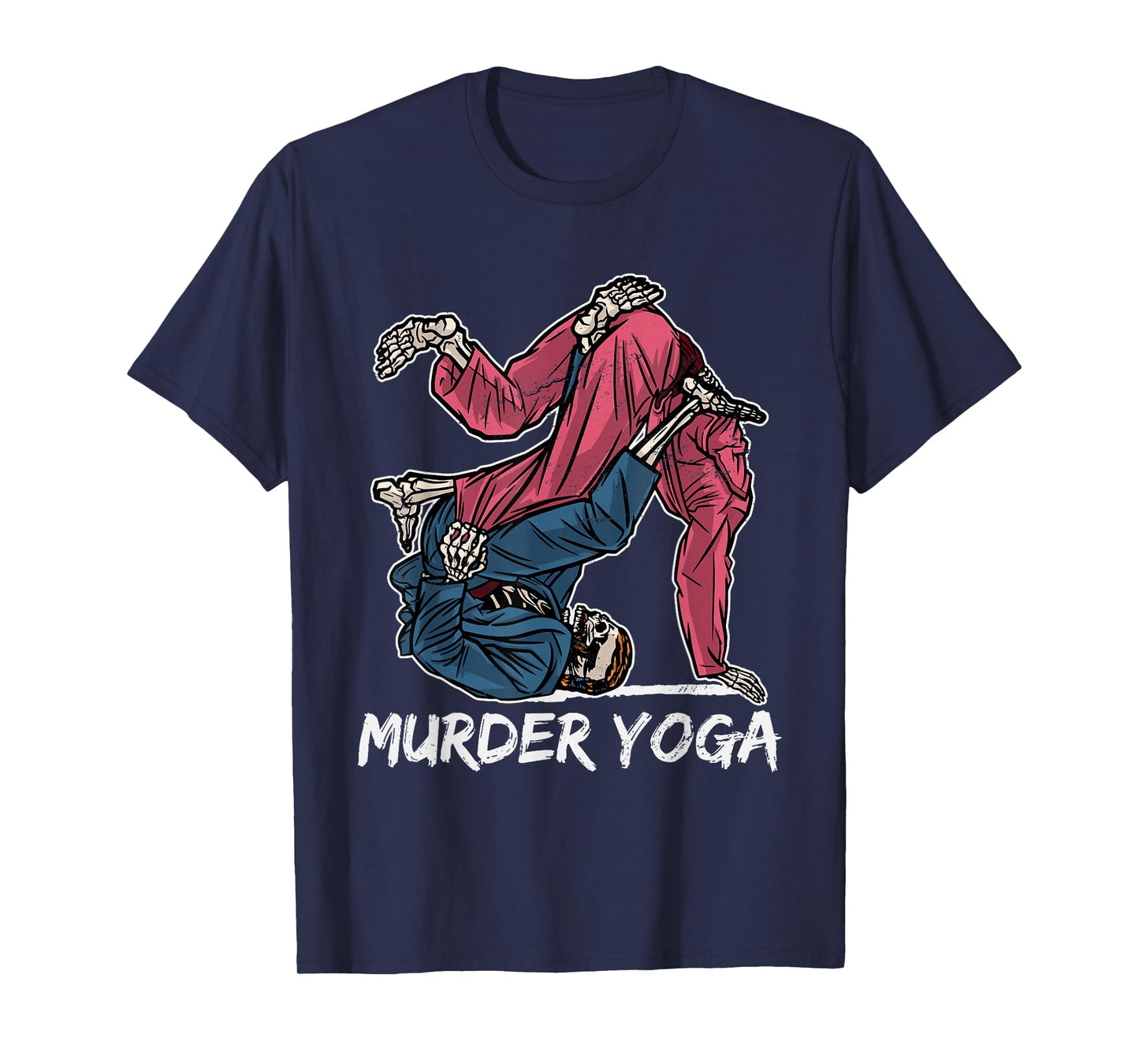 Retro Brazilian Jui Jitsu Clothing Murder Yoga BJJ Grappling Vintage Jujutsu Martial Arts T-Shirt