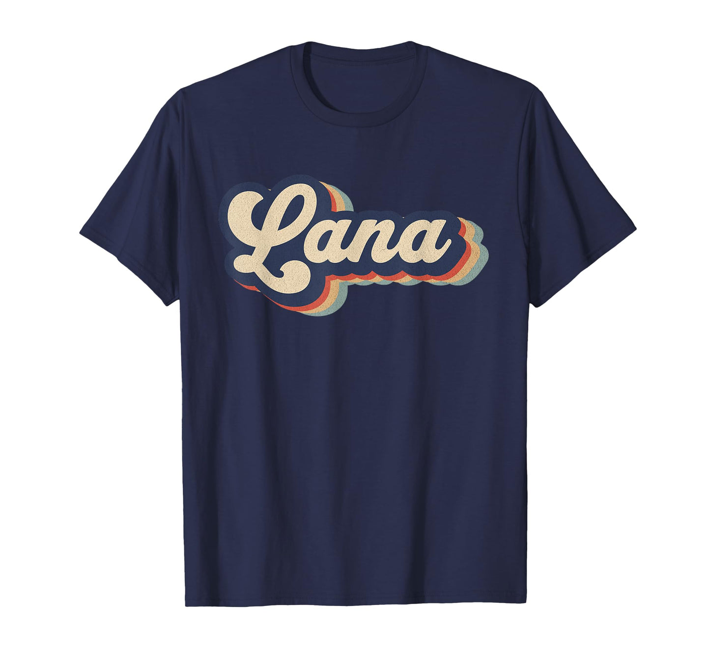 Womens Retro Vintage Lana Name Personalized T-Shirt
