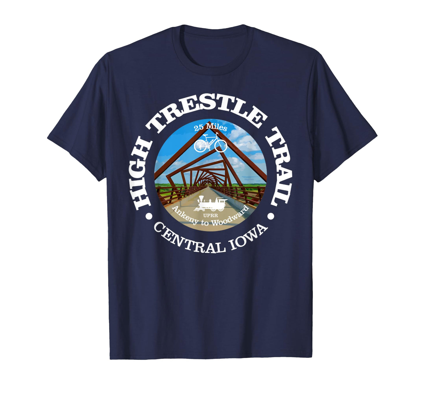 High Trestle Trail Funny Cycling High Trestle Iowa T-Shirt