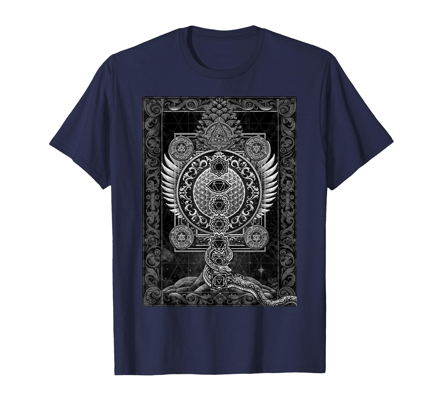 Sacred Geometry Esoteric Spiritual Psychedelic Flower Occult T-Shirt