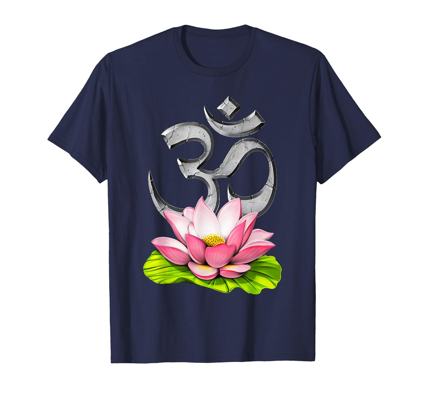 Yoga Lotus Om Symbol Zen Meditation Spiritual Buddhist T-Shirt