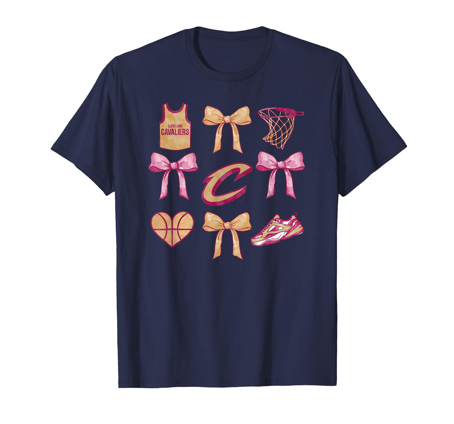 NBA Cleveland Cavaliers Bow Grid T-Shirt