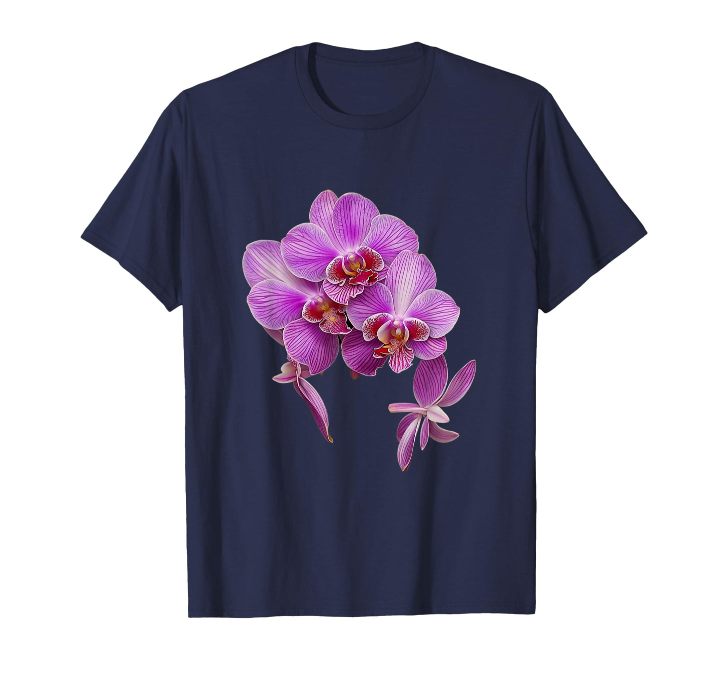 Magenta Watercolor Vanda Orchid Flower Shapes Mania Orchid T-Shirt