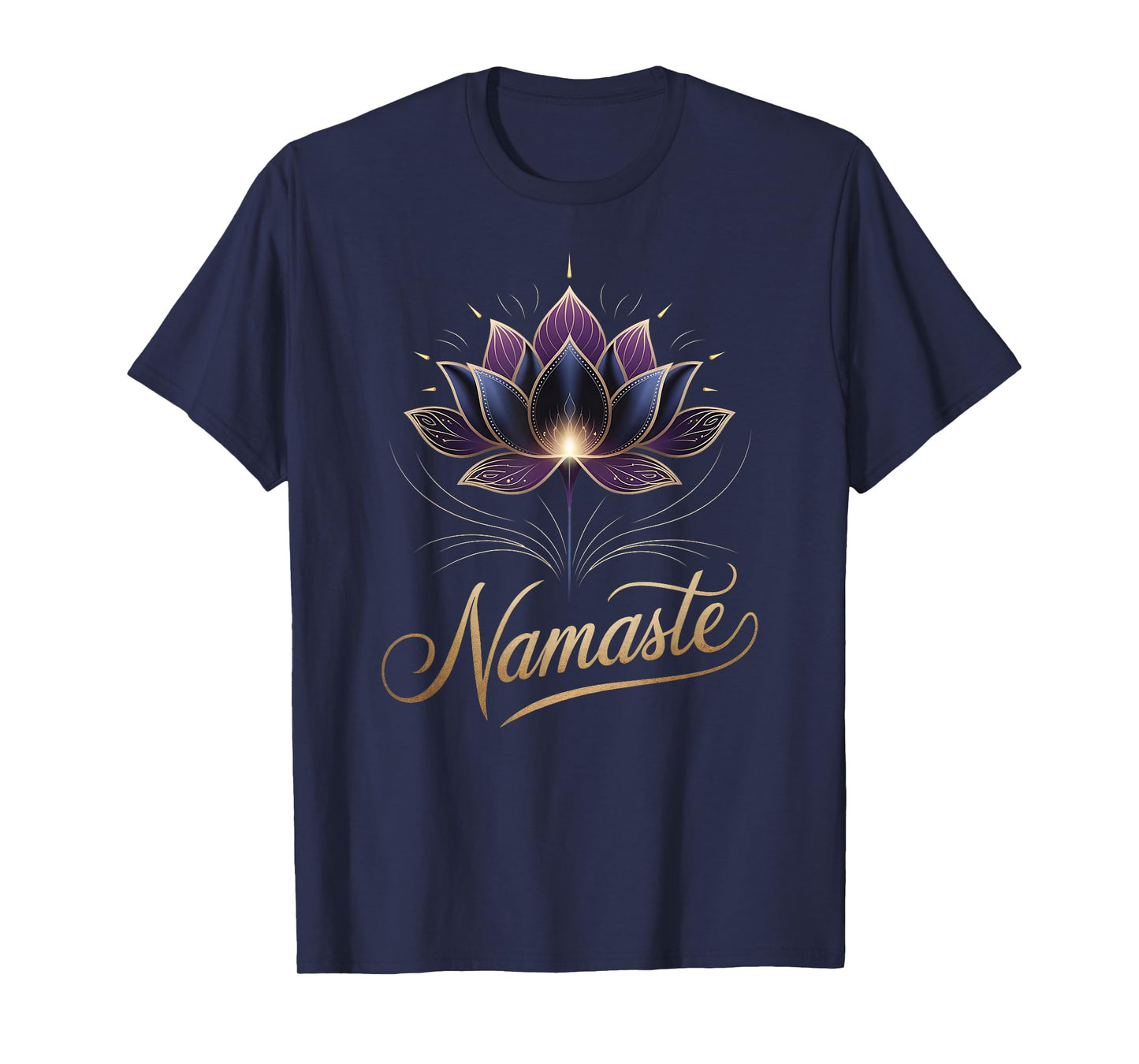 Namaste Lotus Flower Spiritual Yoga Lover Meditation Zen T-Shirt