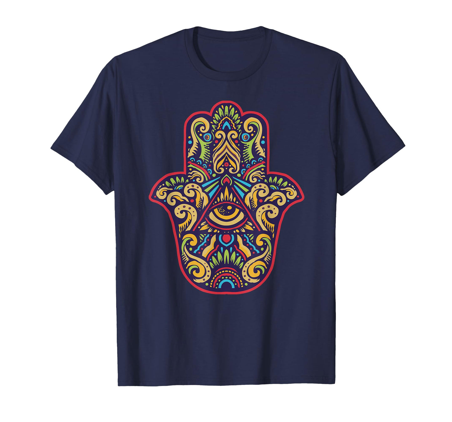 Spiritual Mystic Eye Third Eye All Seeing Eye Hamsa Hand T-Shirt