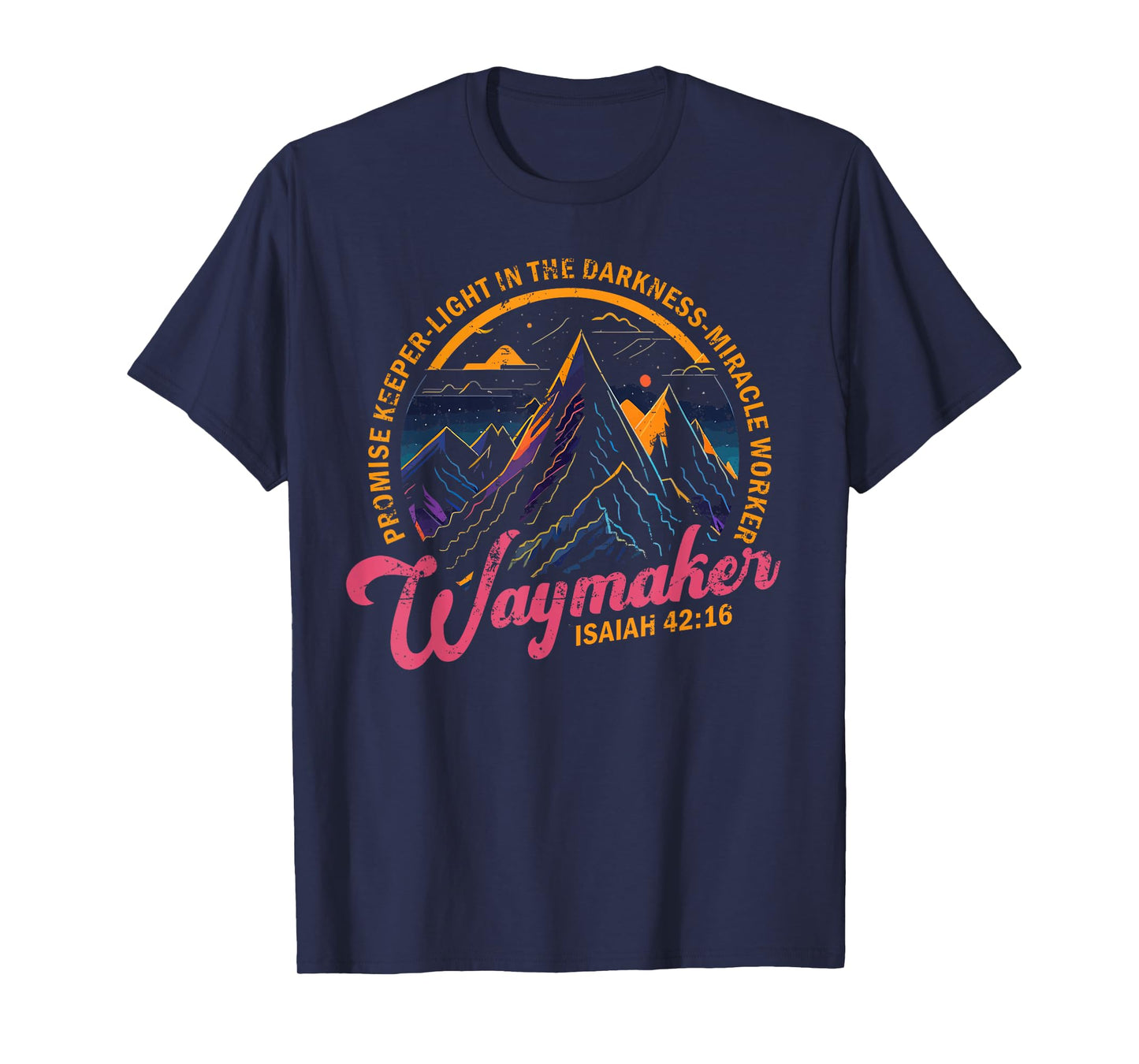Waymaker Vintage Promise Keeper Miracle Worker Christian T-Shirt