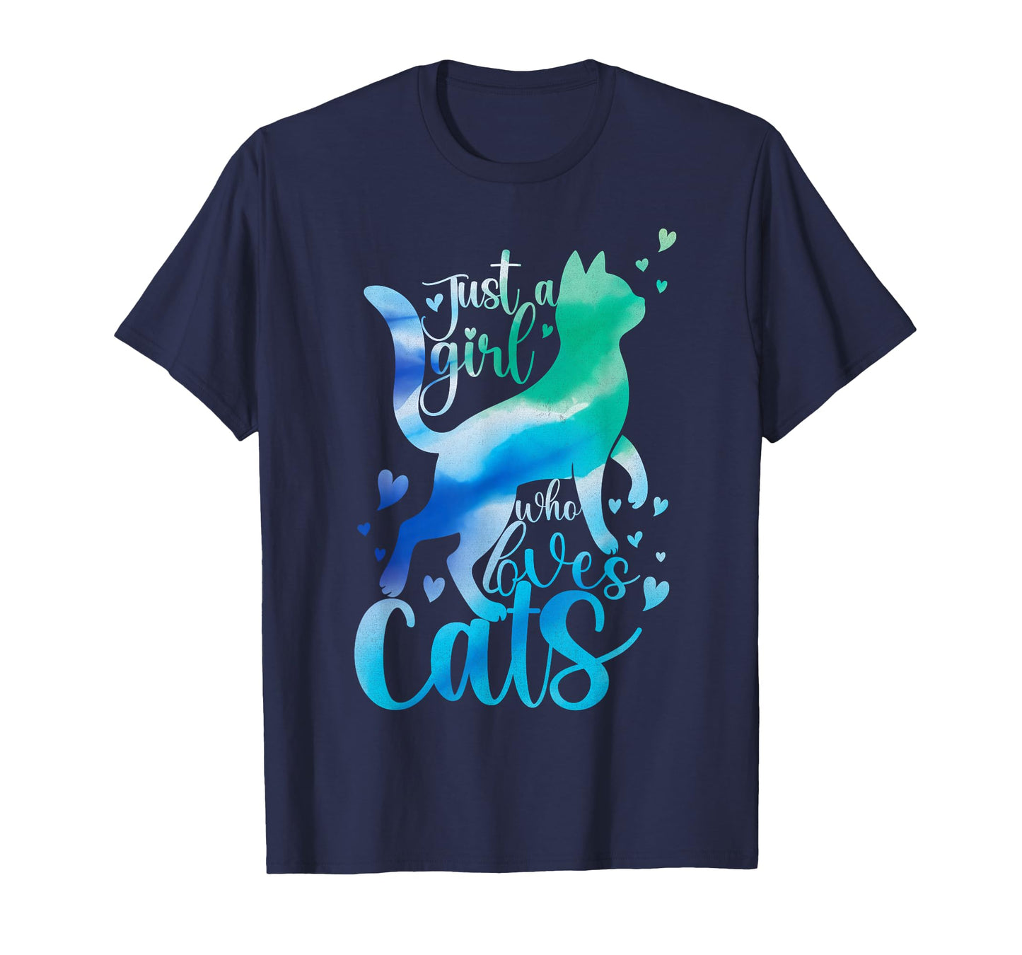 Kitty Just A Girl Who Loves Cats Cute Cat Lover Meow Pet Cat T-Shirt