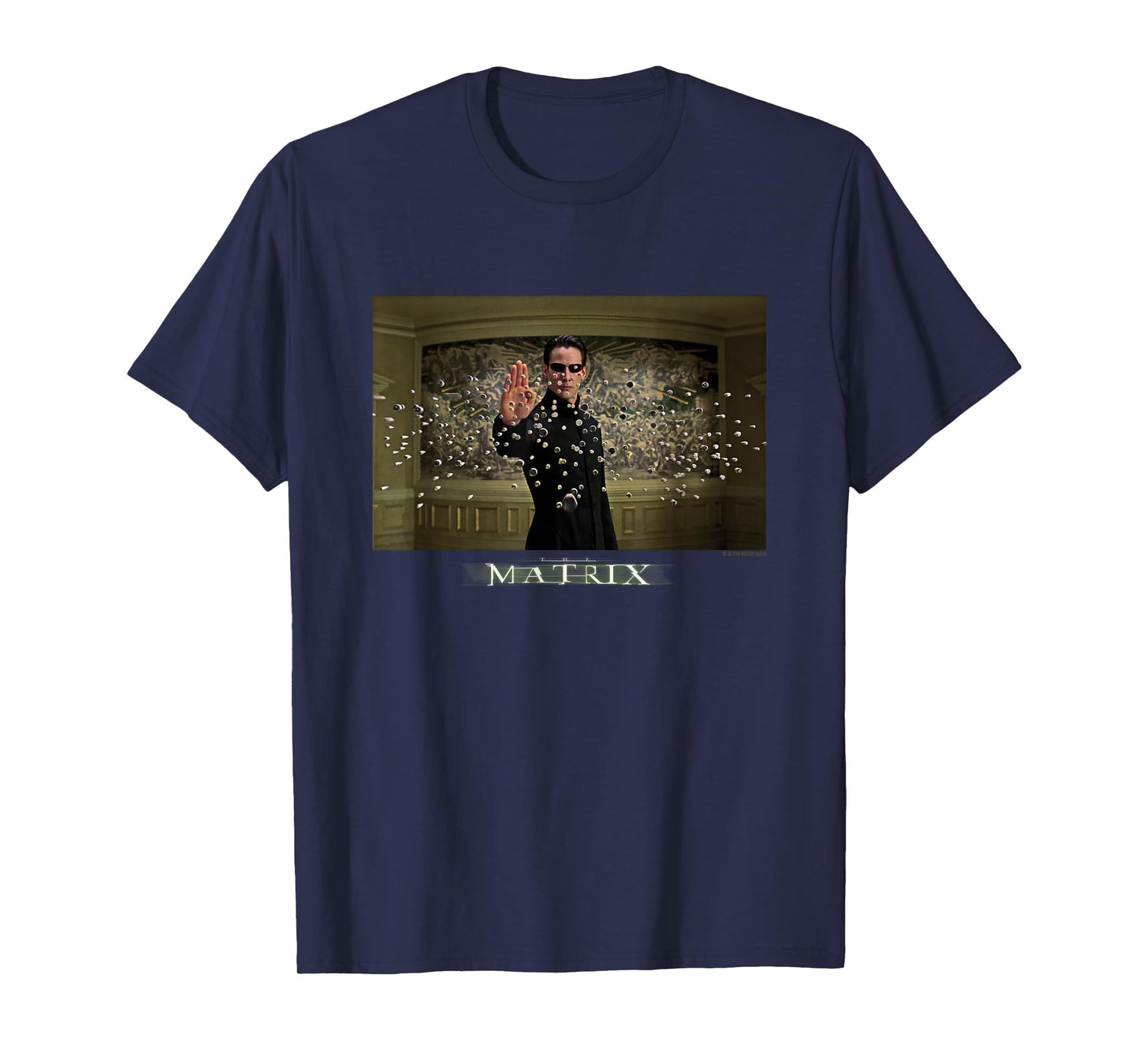 The Matrix Neo Stopping Bullets Frame Panel T-Shirt