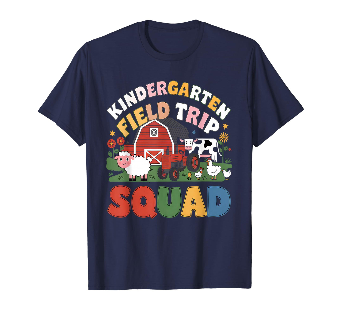 Kindergarten Field Trip Squad Teacher Students Matching T-Shirt
