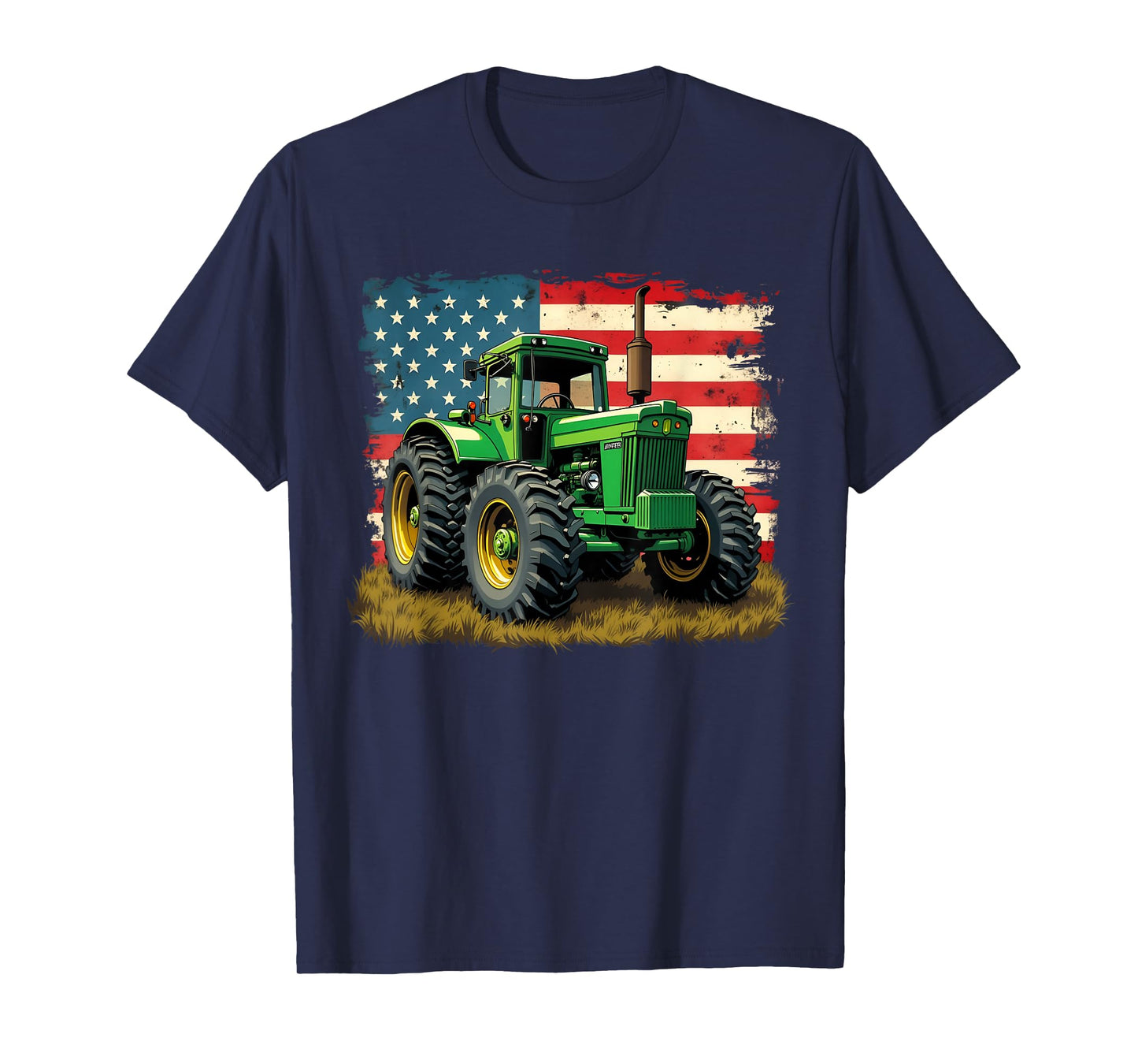Agriculture Farm Tractor USA Flag tractor American farm USA T-Shirt