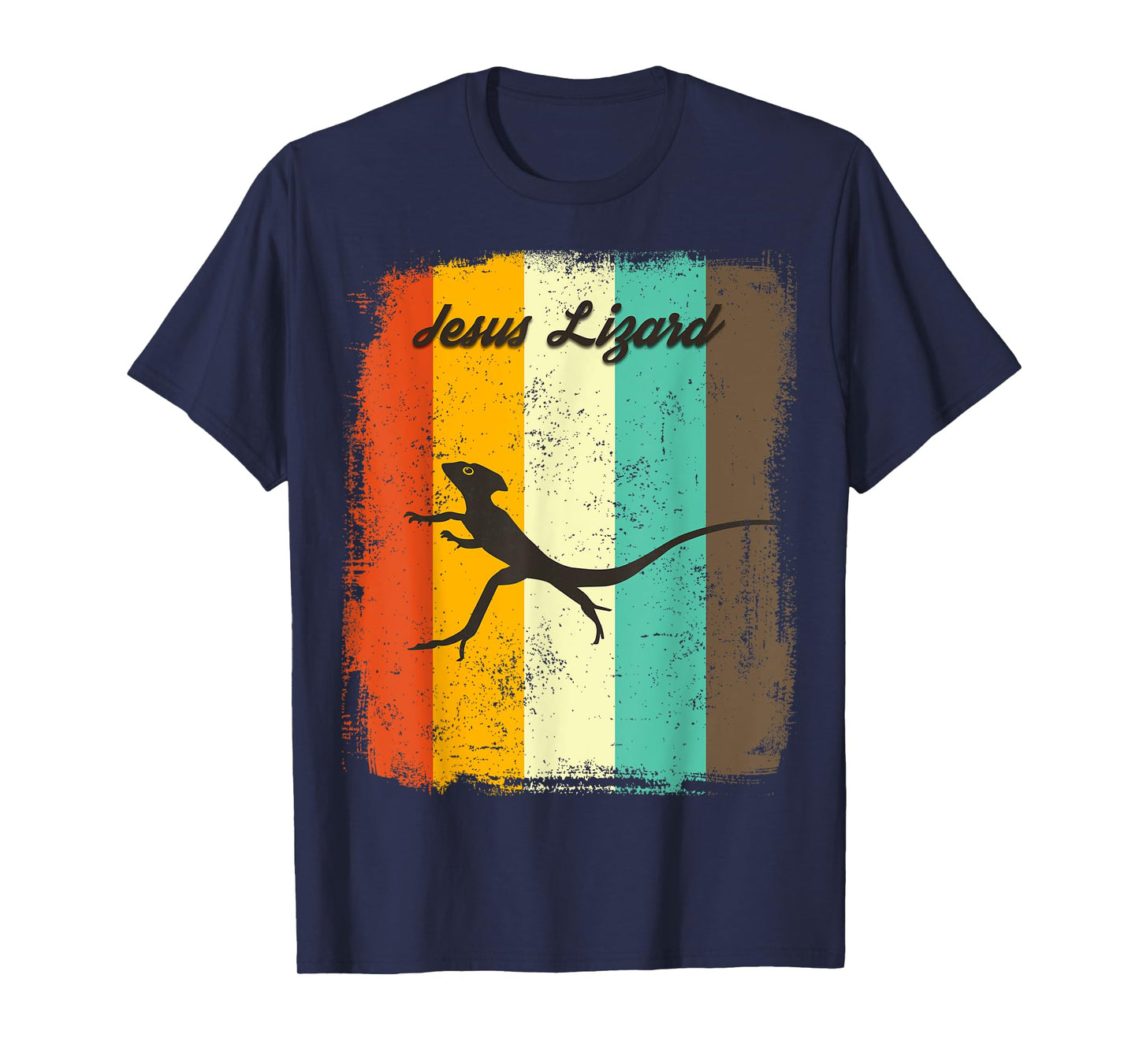 Jesus Lizard Retro 70s Vintage Reptile Lover T-Shirt