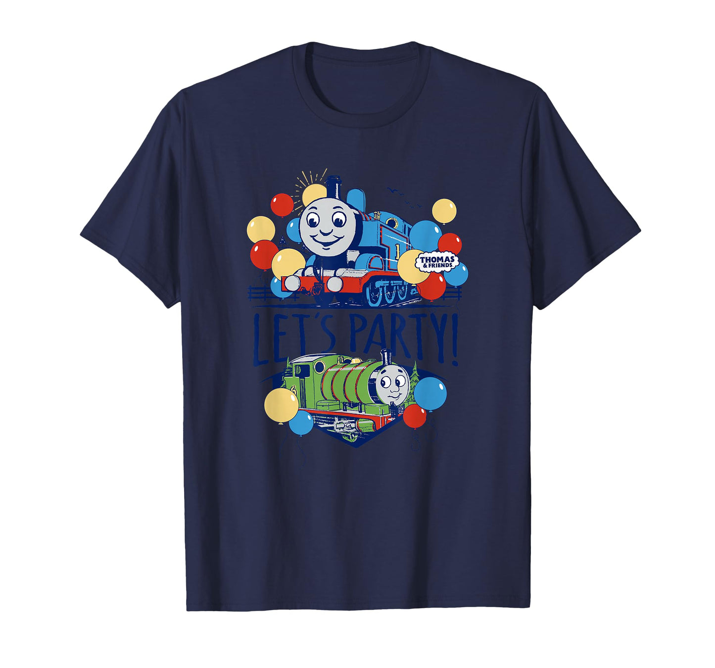 Thomas & Friends - Blue Vintage Let's Party T-Shirt