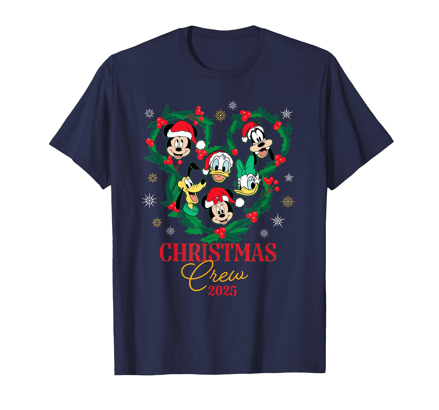 Disney Mickey & Friends Christmas Crew 2025 Holiday Trip T-Shirt