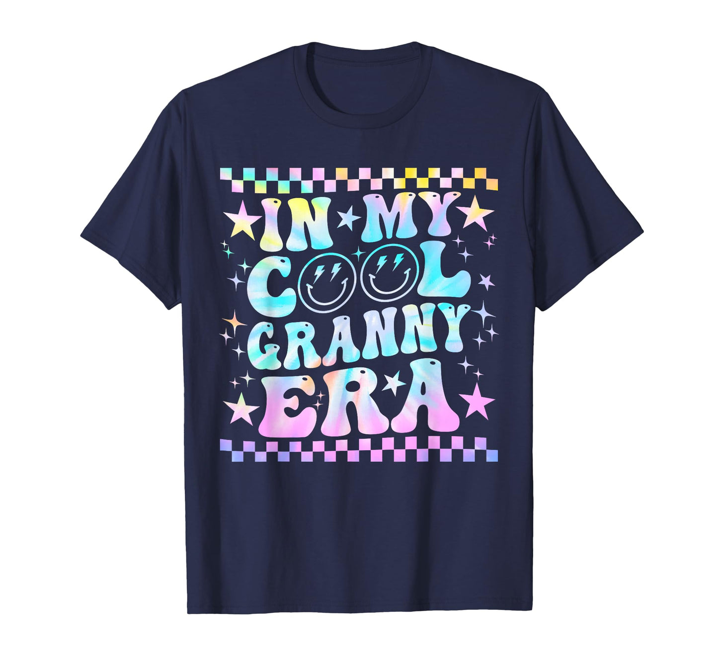Tie Dye Groovy In My Cool Granny Era Funny Family T-Shirt
