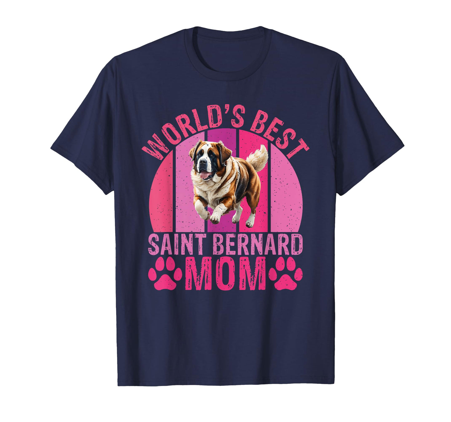 Worlds best Saint Bernard Mom St Bernard T-Shirt