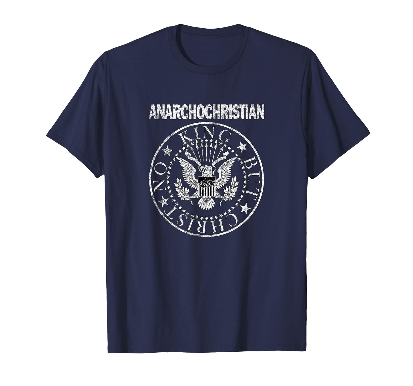 AnarchoChristian - No King But Christ Seal of Peace T-Shirt