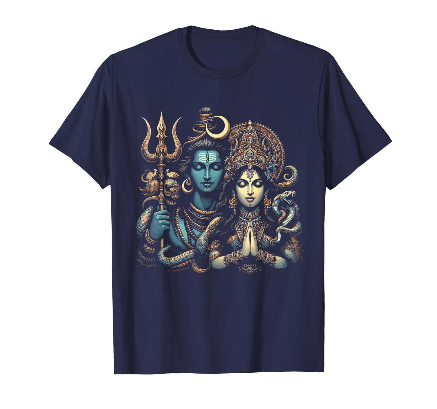 Lord Shiva Durga Hindu God Mahadeva Goddess Goddess Parvati T-Shirt