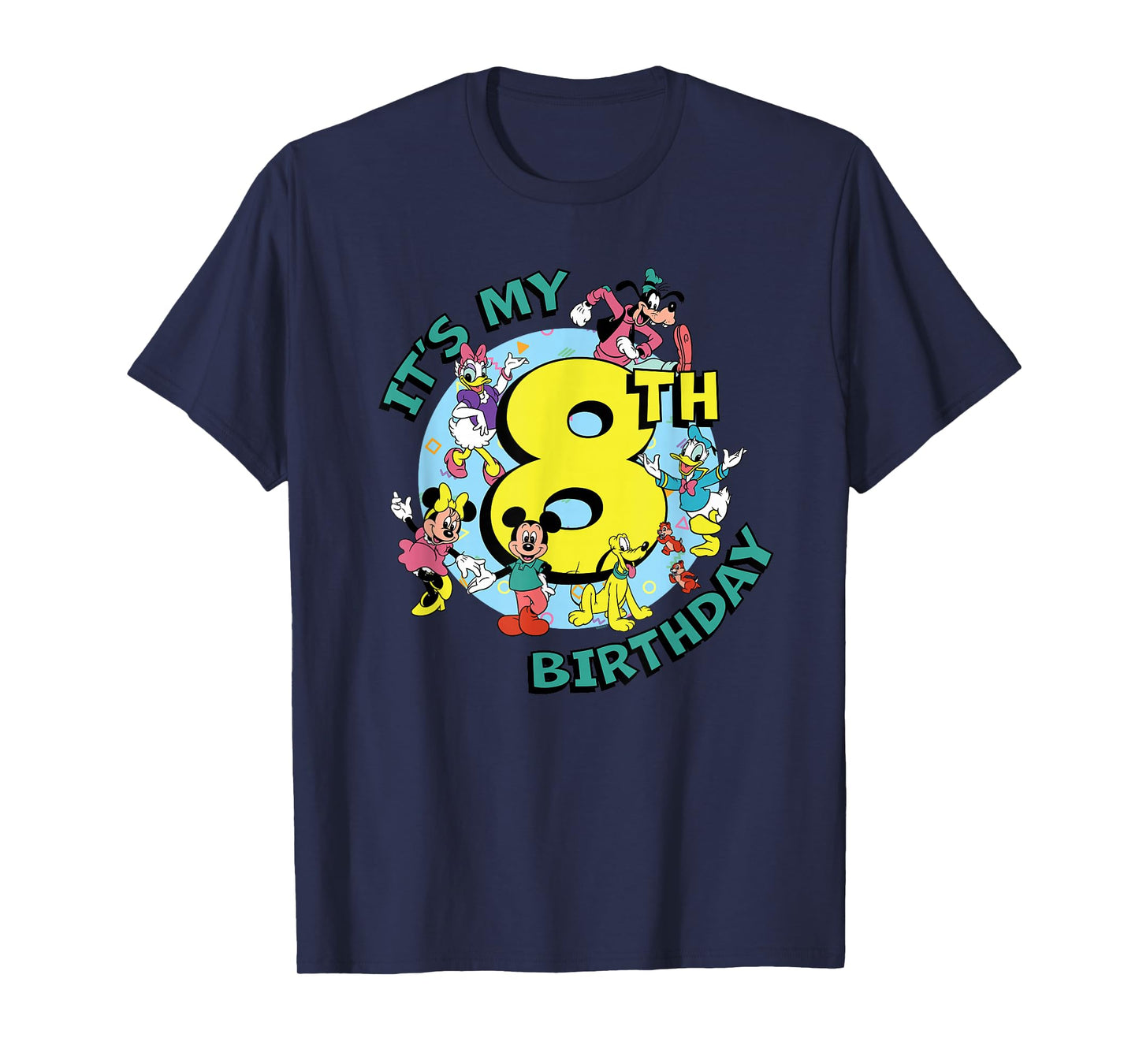 Disney Mickey and Friends It's My Eighth 8th Birthday T-Shirt