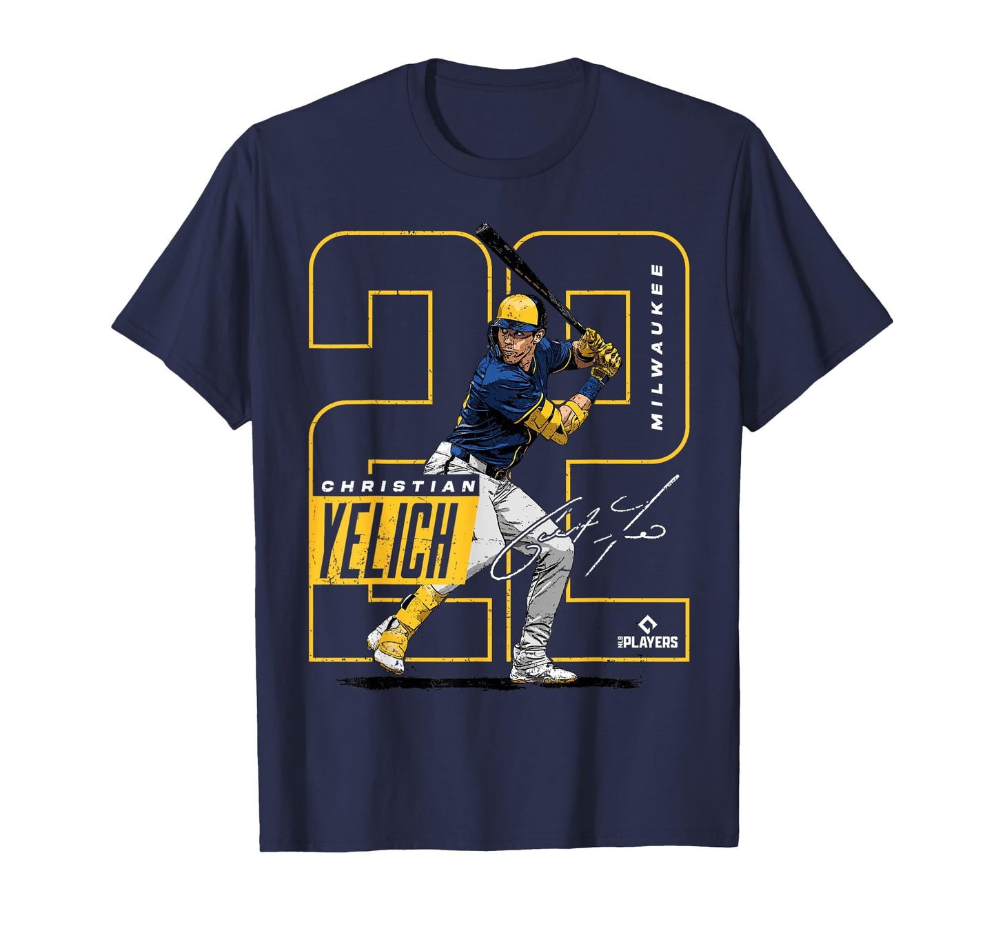 Christian Yelich | Milwaukee MLB Baseball Players| MLBCY201M T-Shirt
