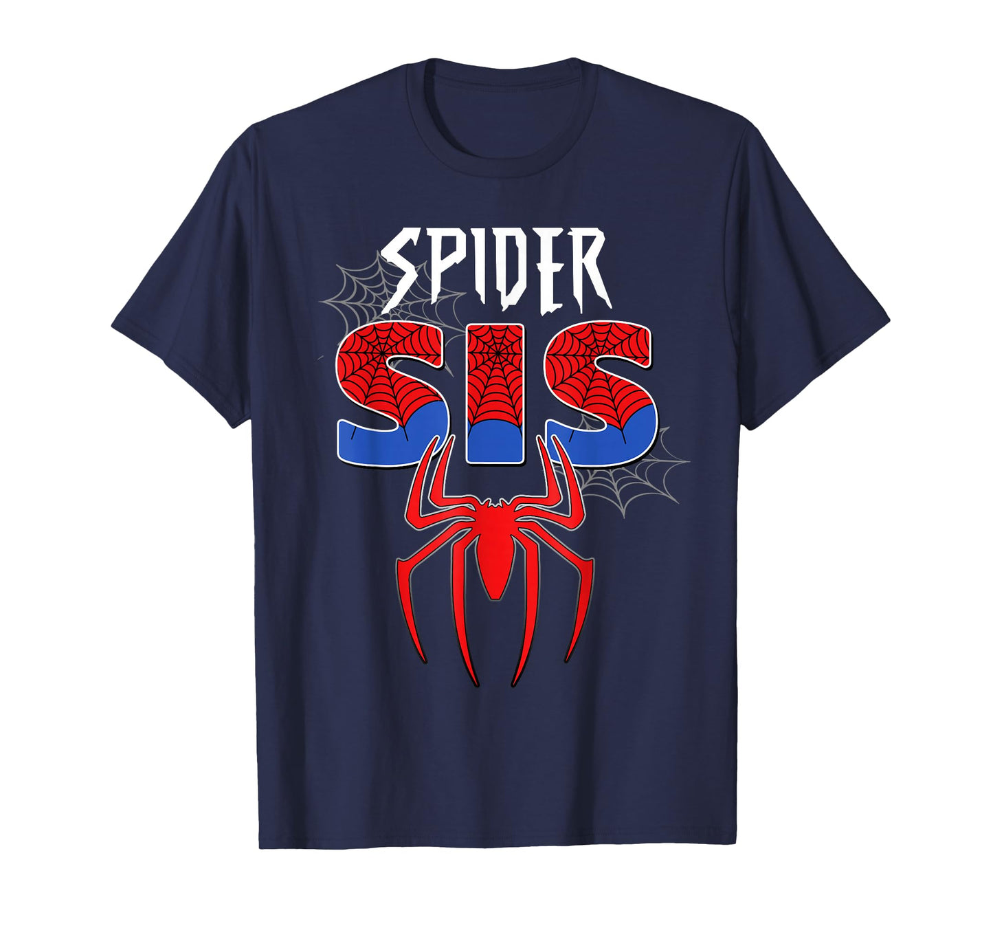 Birthday Party Family Spider Web Sister Cute Big Sis T-Shirt