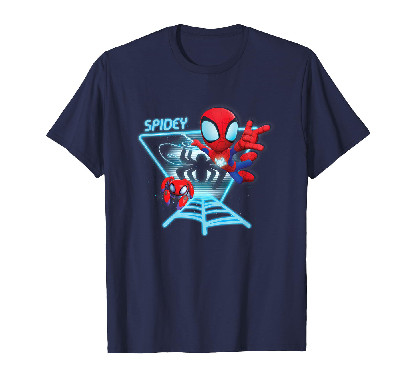 Marvel Spidey And His Amazing Friends Spidey Hologram T-Shirt