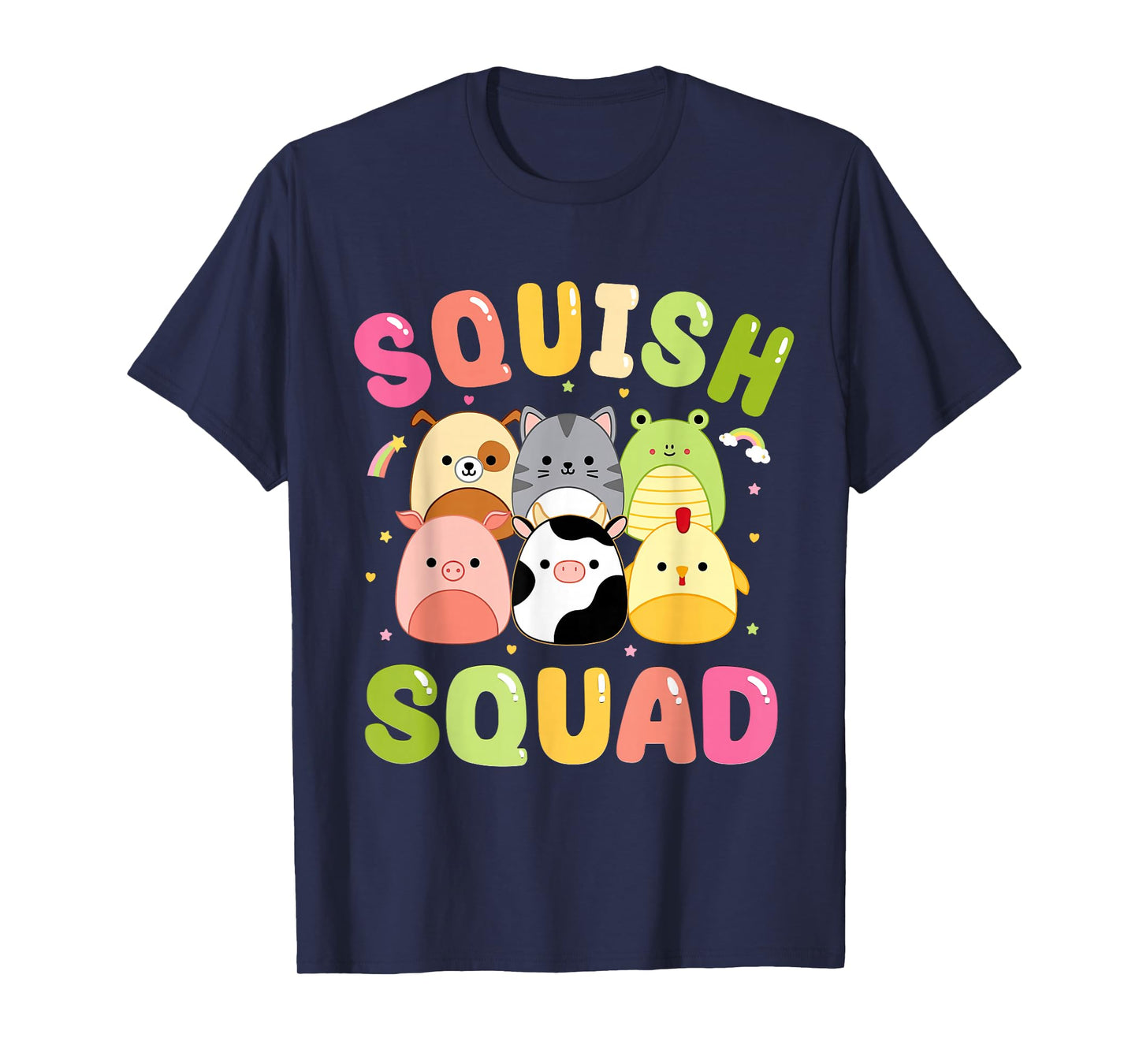 Squish Squad Girls Kids Toddlers Cute Birthday T-Shirt