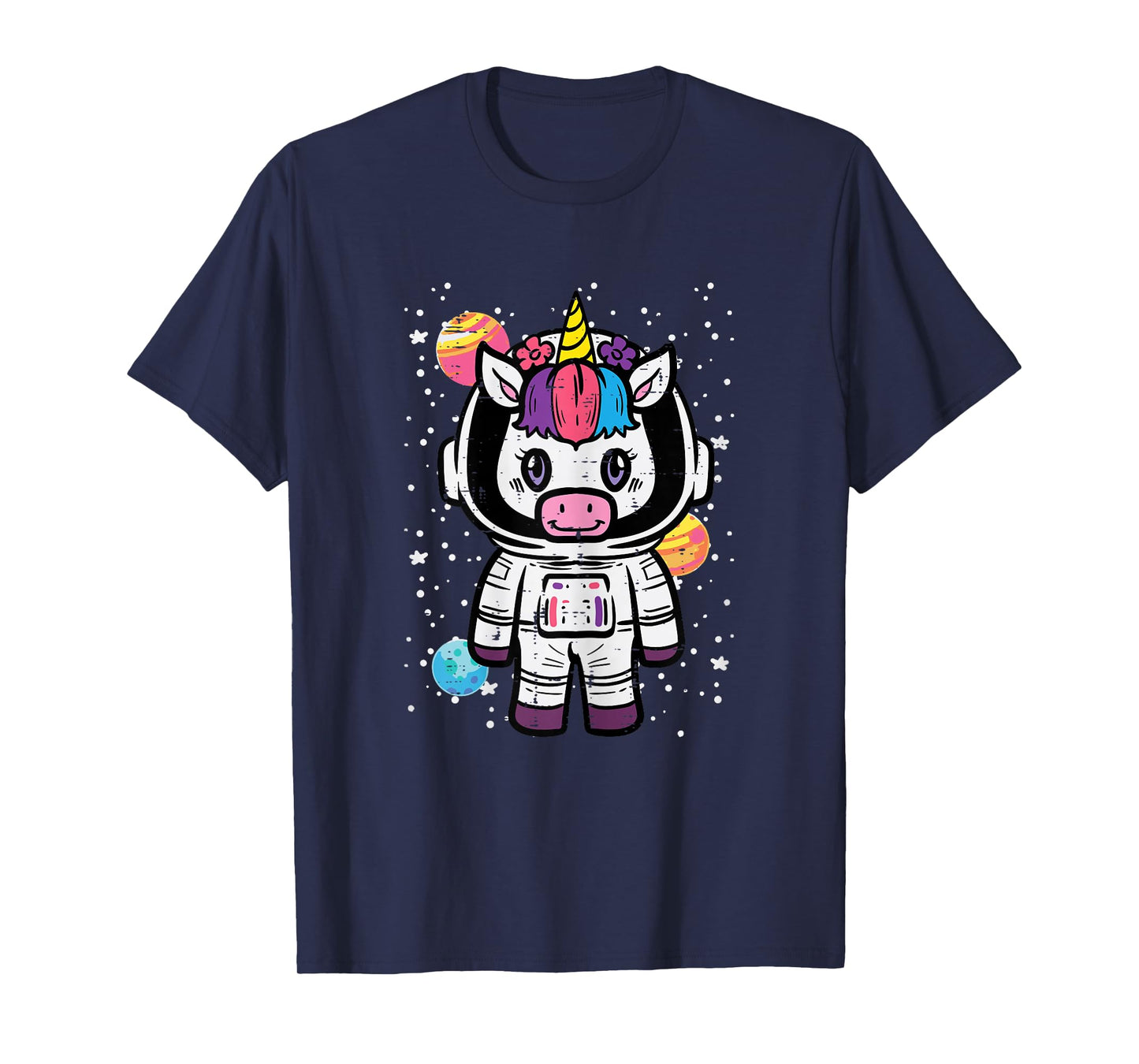 Astronaut Unicorn Cute Space Galaxy Toddler Girls Kids Women T-Shirt