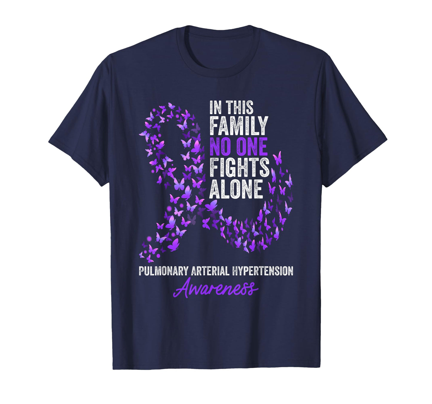 Pulmonary Arterial Hypertension Awareness Month Butterflies T-Shirt