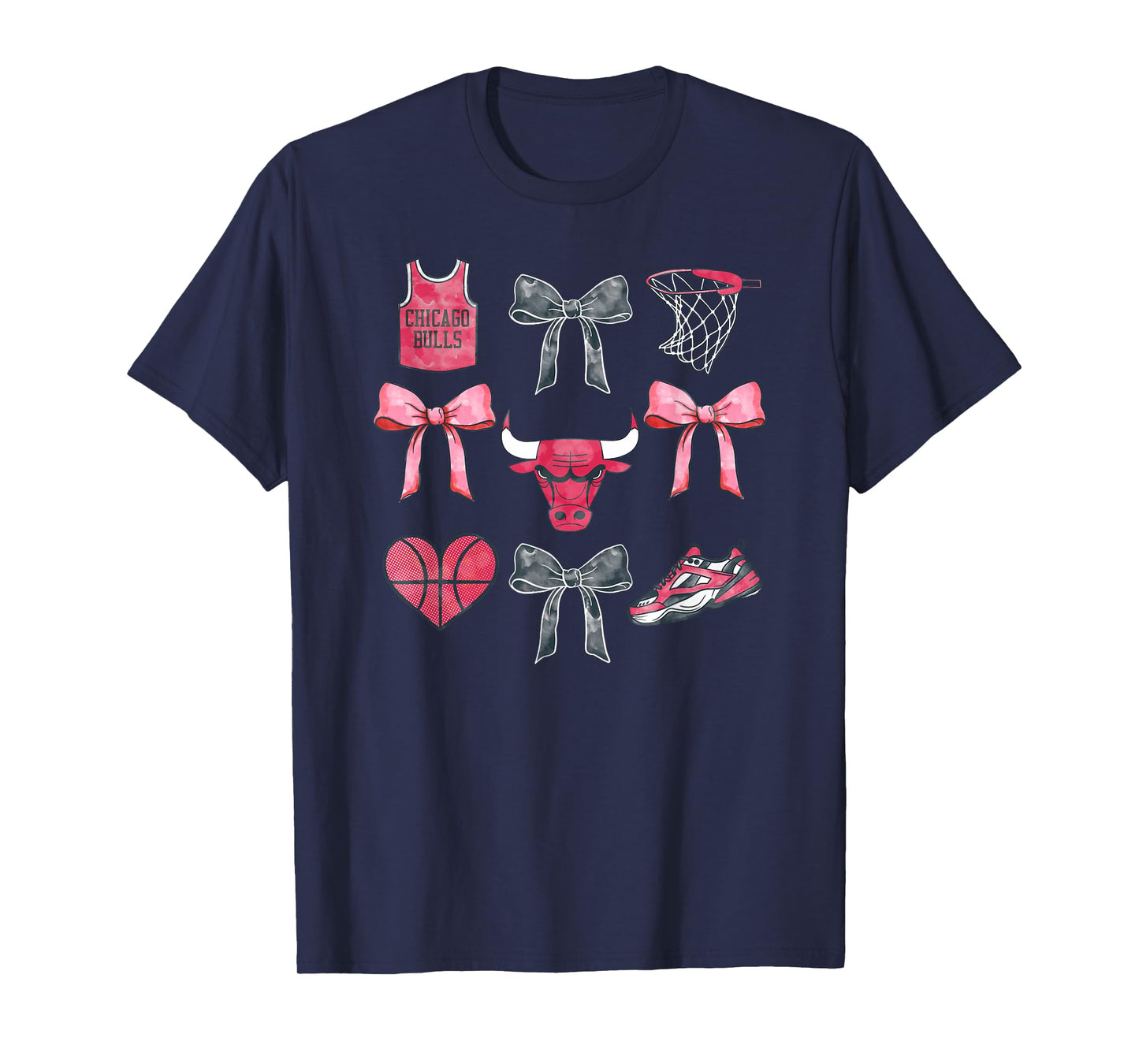 NBA Chicago Bulls Bow Grid T-Shirt